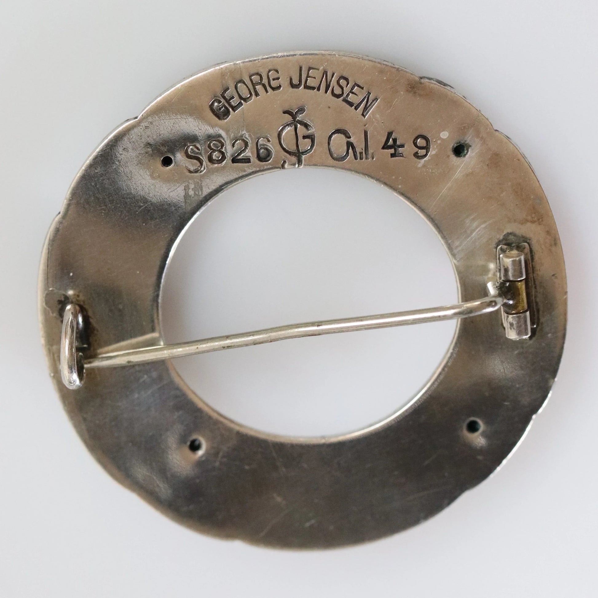 SOLD OUT: Georg Jensen Jewelry | Coral Art Nouveau Silver Vintage Brooch 49 - Carmel Fine Silver Jewelry