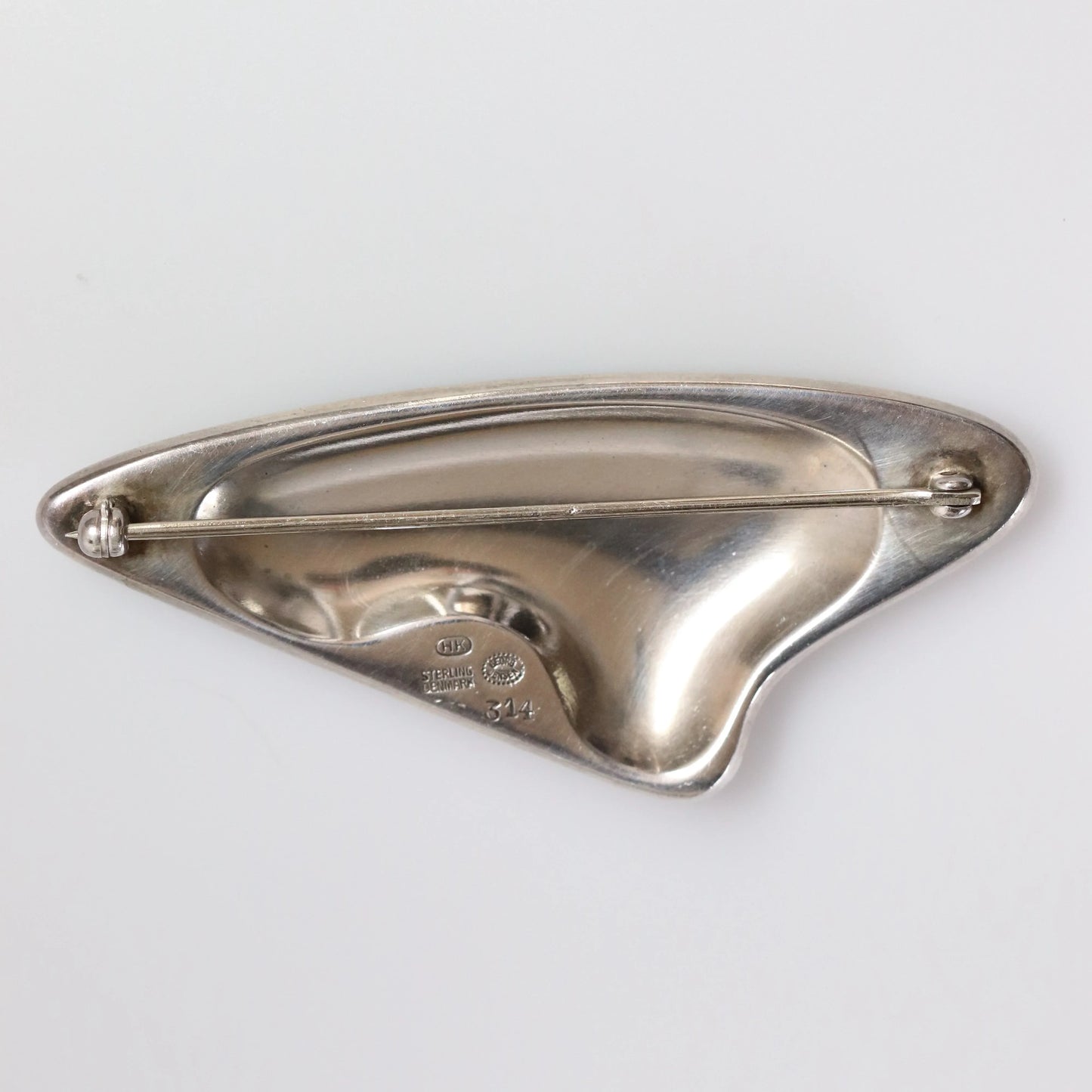 SOLD OUT: Georg Jensen Jewelry | Enamel Modernist Silver Vintage Brooch 314 - Carmel Fine Silver Jewelry