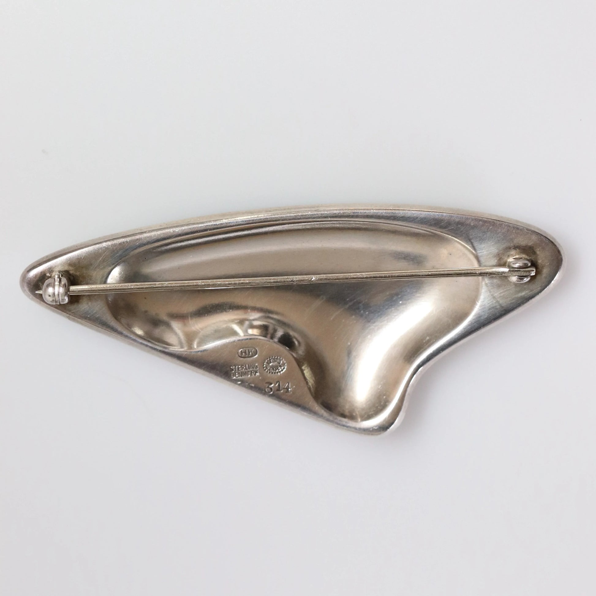 SOLD OUT: Georg Jensen Jewelry | Enamel Modernist Silver Vintage Brooch 314 - Carmel Fine Silver Jewelry