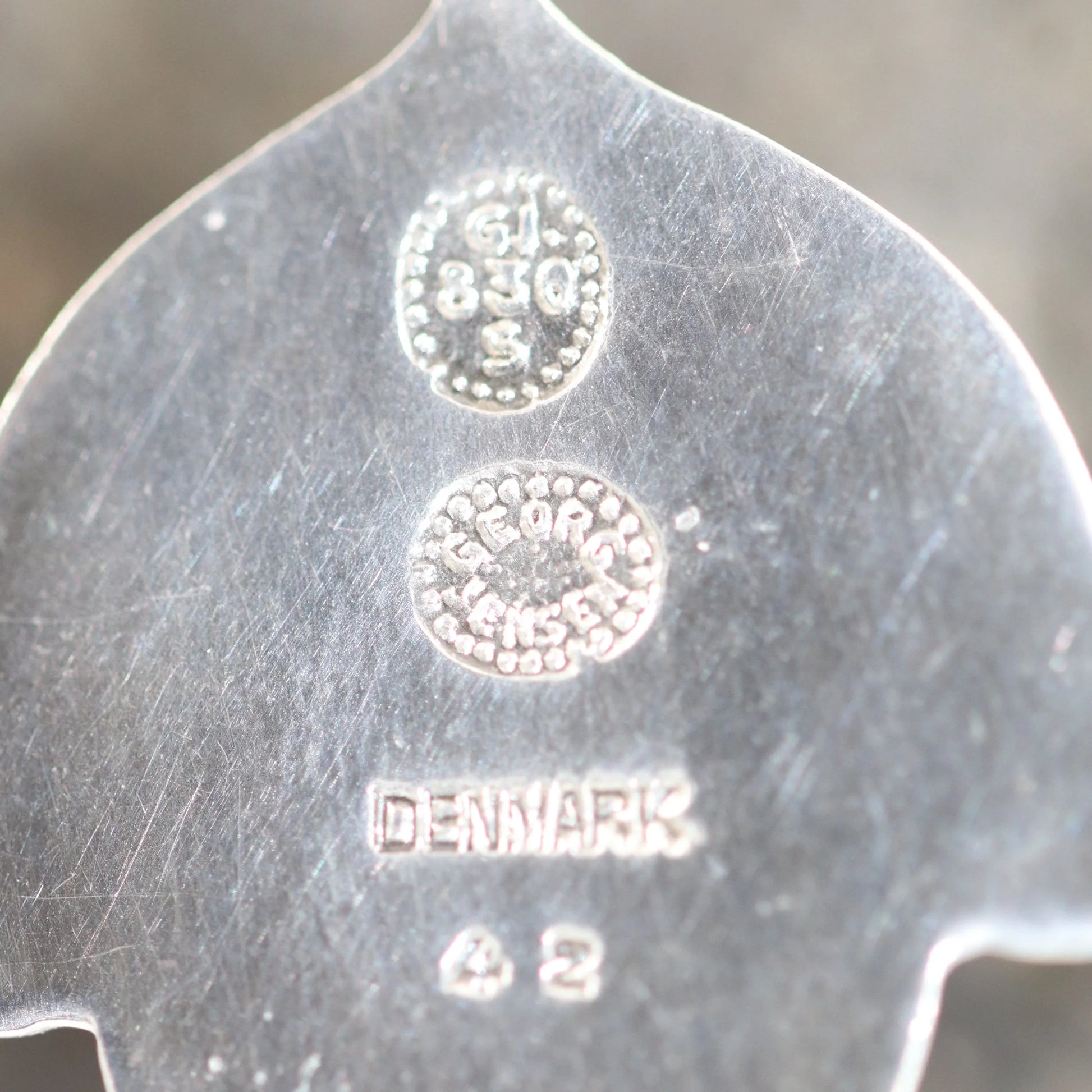 SOLD OUT: Georg Jensen Jewelry | Labradorite Art Nouveau Silver Vintage Necklace Pendant 42 - Carmel Fine Silver Jewelry