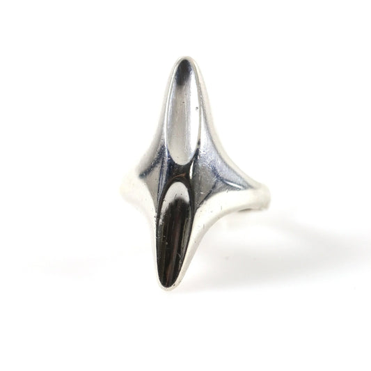 SOLD OUT: Georg Jensen Jewelry | Modernist Sterling Silver Vintage Ring 128 (US Size 7 1/4) - Carmel Fine Silver Jewelry
