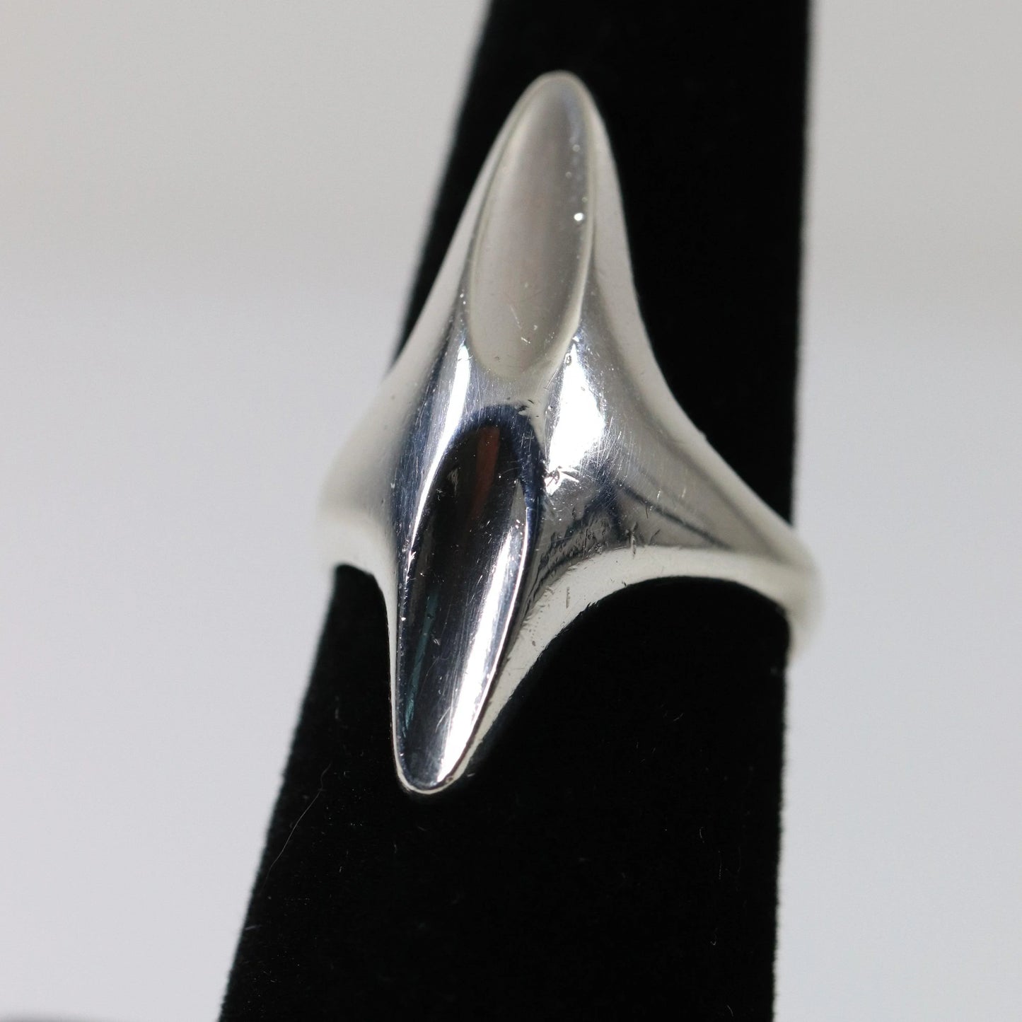 SOLD OUT: Georg Jensen Jewelry | Modernist Sterling Silver Vintage Ring 128 (US Size 7 1/4) - Carmel Fine Silver Jewelry