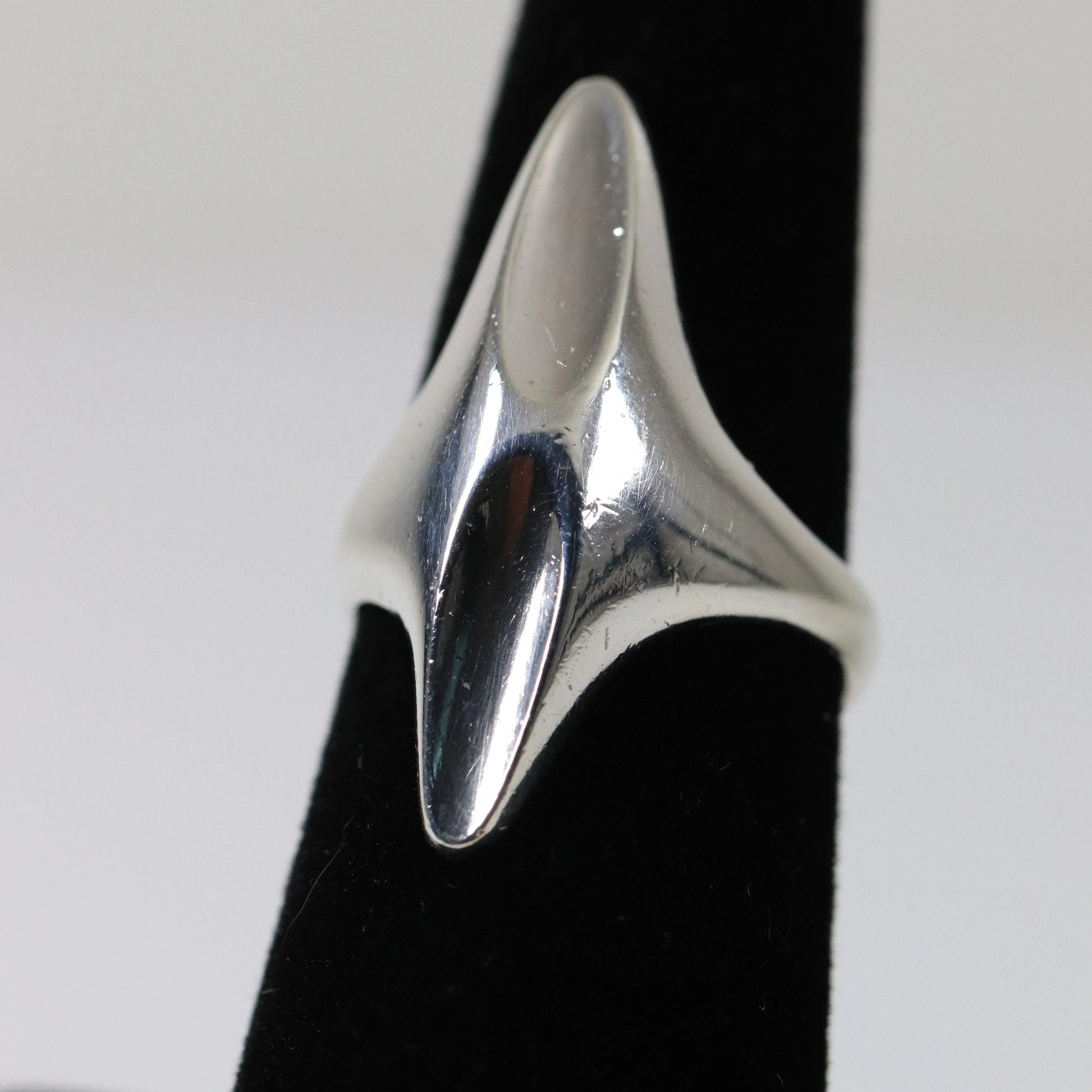 SOLD OUT: Georg Jensen Jewelry | Modernist Sterling Silver Vintage Ring 128 (US Size 7 1/4) - Carmel Fine Silver Jewelry