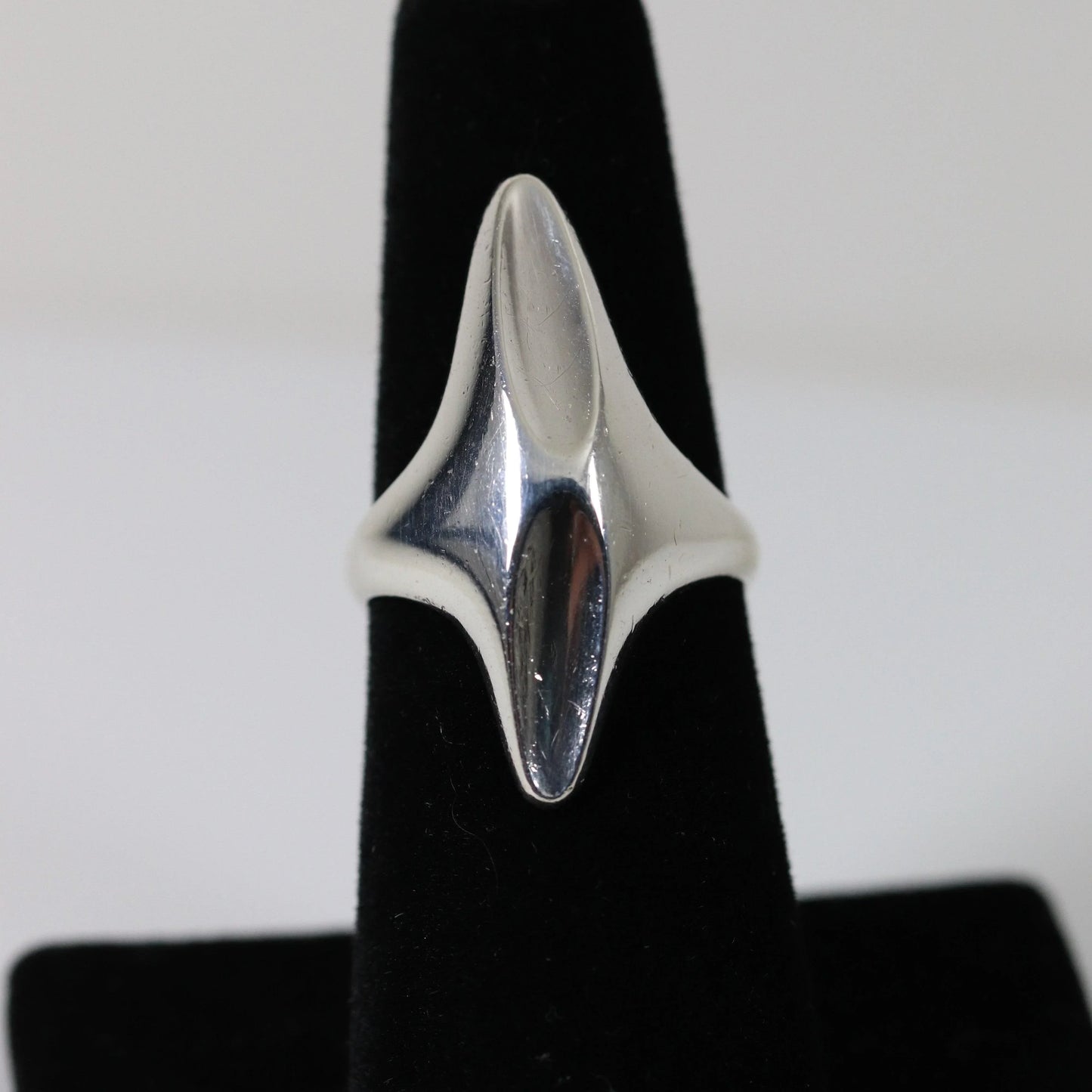 SOLD OUT: Georg Jensen Jewelry | Modernist Sterling Silver Vintage Ring 128 (US Size 7 1/4) - Carmel Fine Silver Jewelry