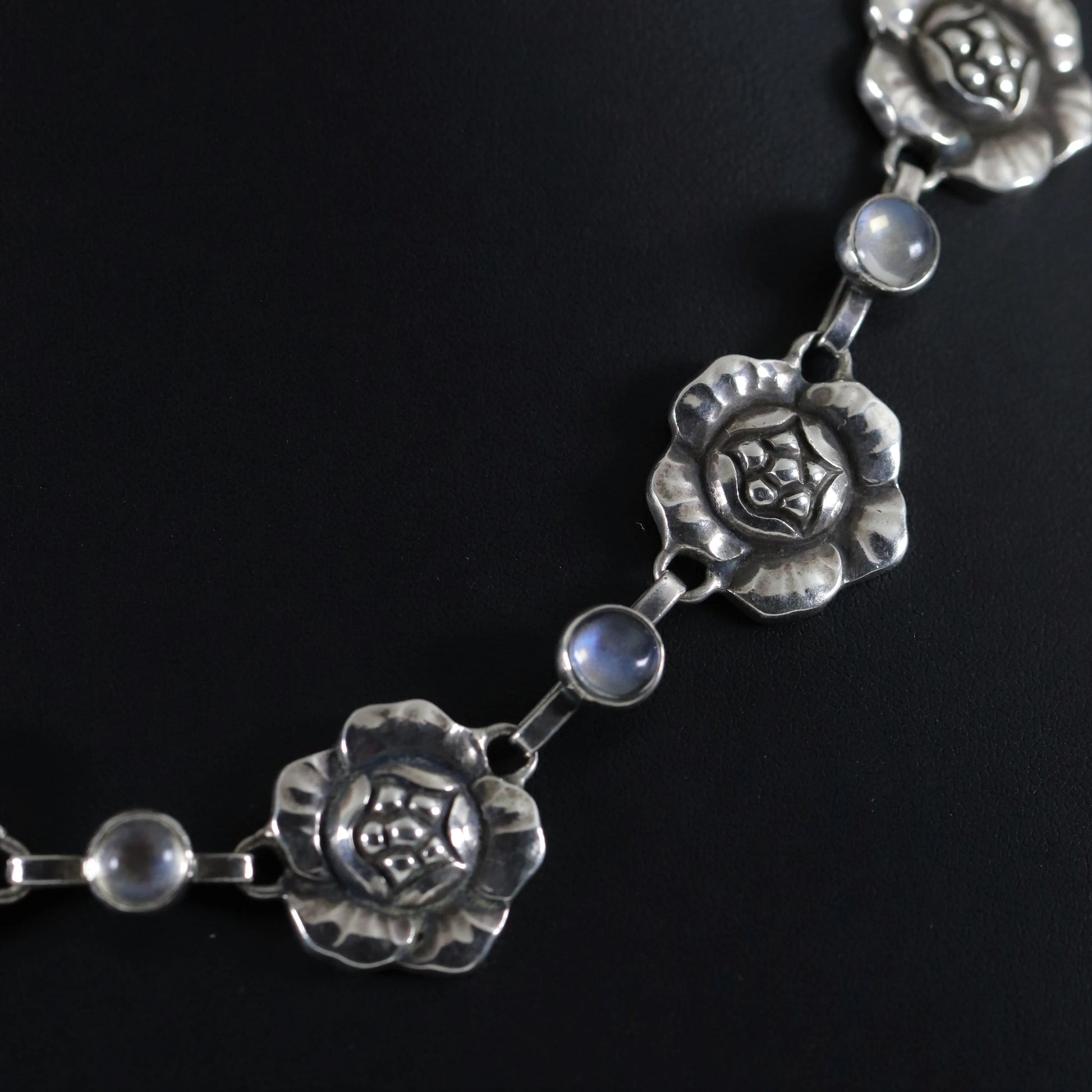 SOLD OUT: Georg Jensen Jewelry | Moonstone Art Nouveau Silver Vintage Necklace 5 - Carmel Fine Silver Jewelry