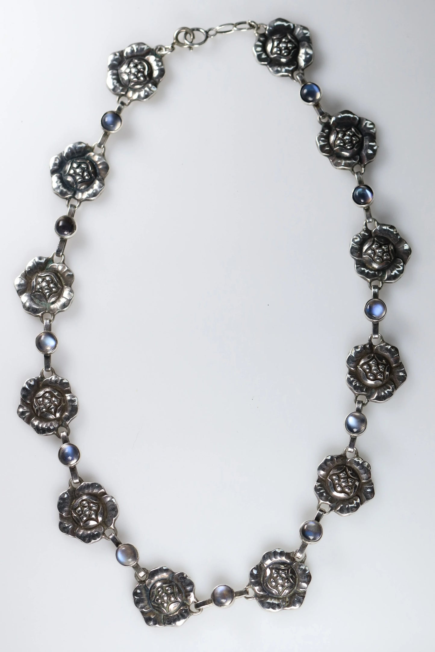 SOLD OUT: Georg Jensen Jewelry | Moonstone Art Nouveau Silver Vintage Necklace 5 - Carmel Fine Silver Jewelry