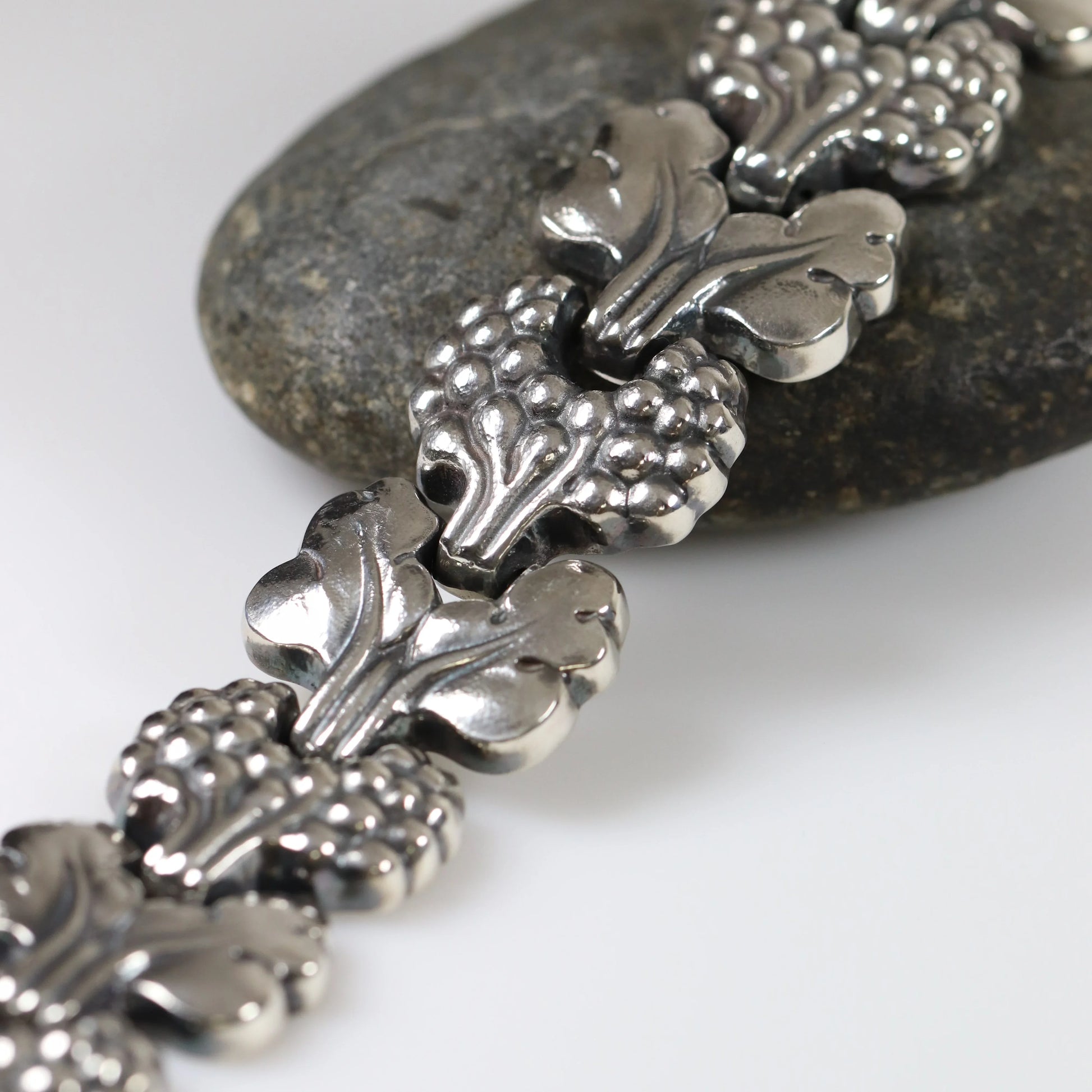 SOLD OUT: Georg Jensen Jewelry | Paris Labradorite Art Deco Silver Vintage Necklace 30 - Carmel Fine Silver Jewelry