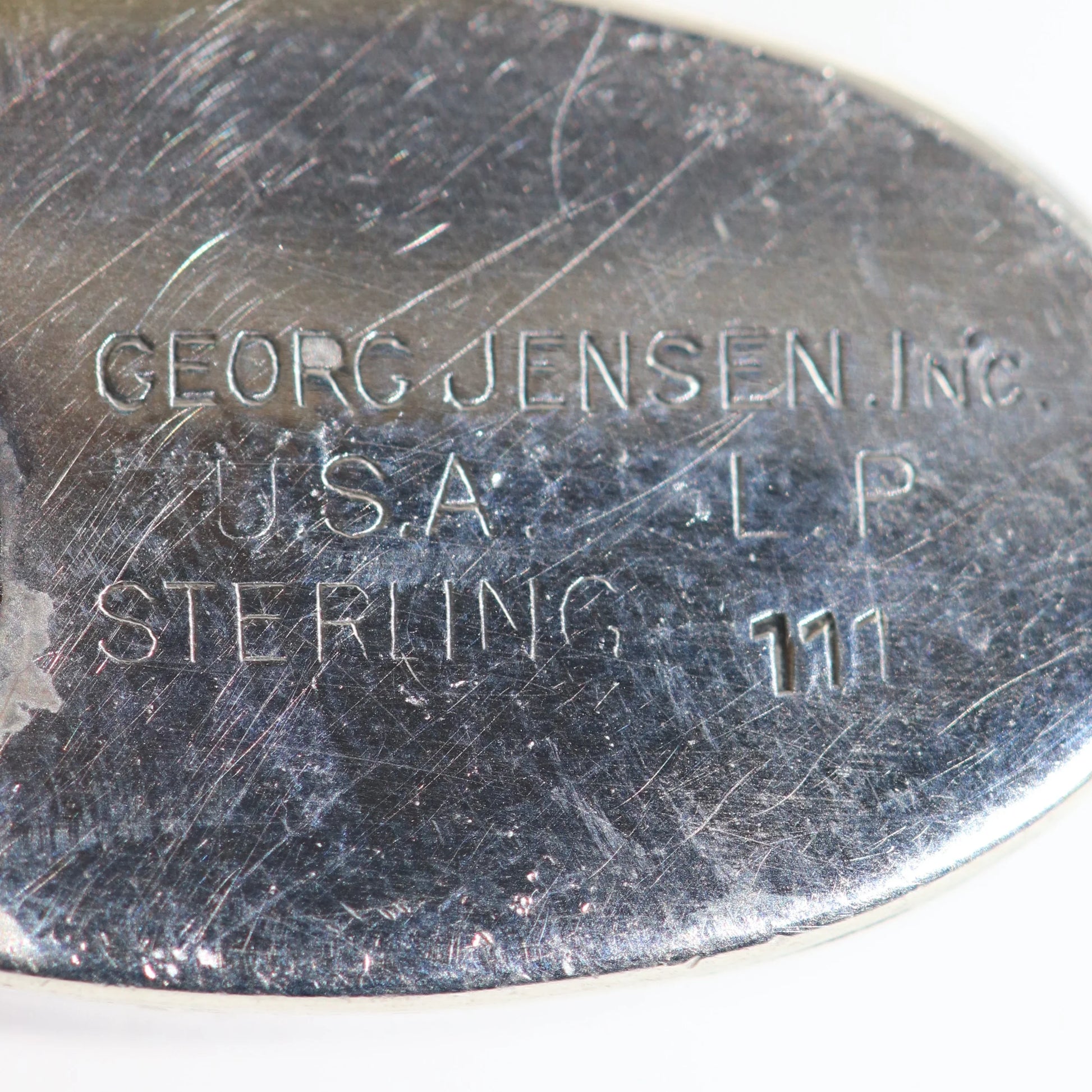 SOLD OUT: Georg Jensen La Paglia Cabochon Blossom Brooch | Vintage Sterling Silver | Mid-Century Pin U.S.A. - Carmel Fine Silver Jewelry