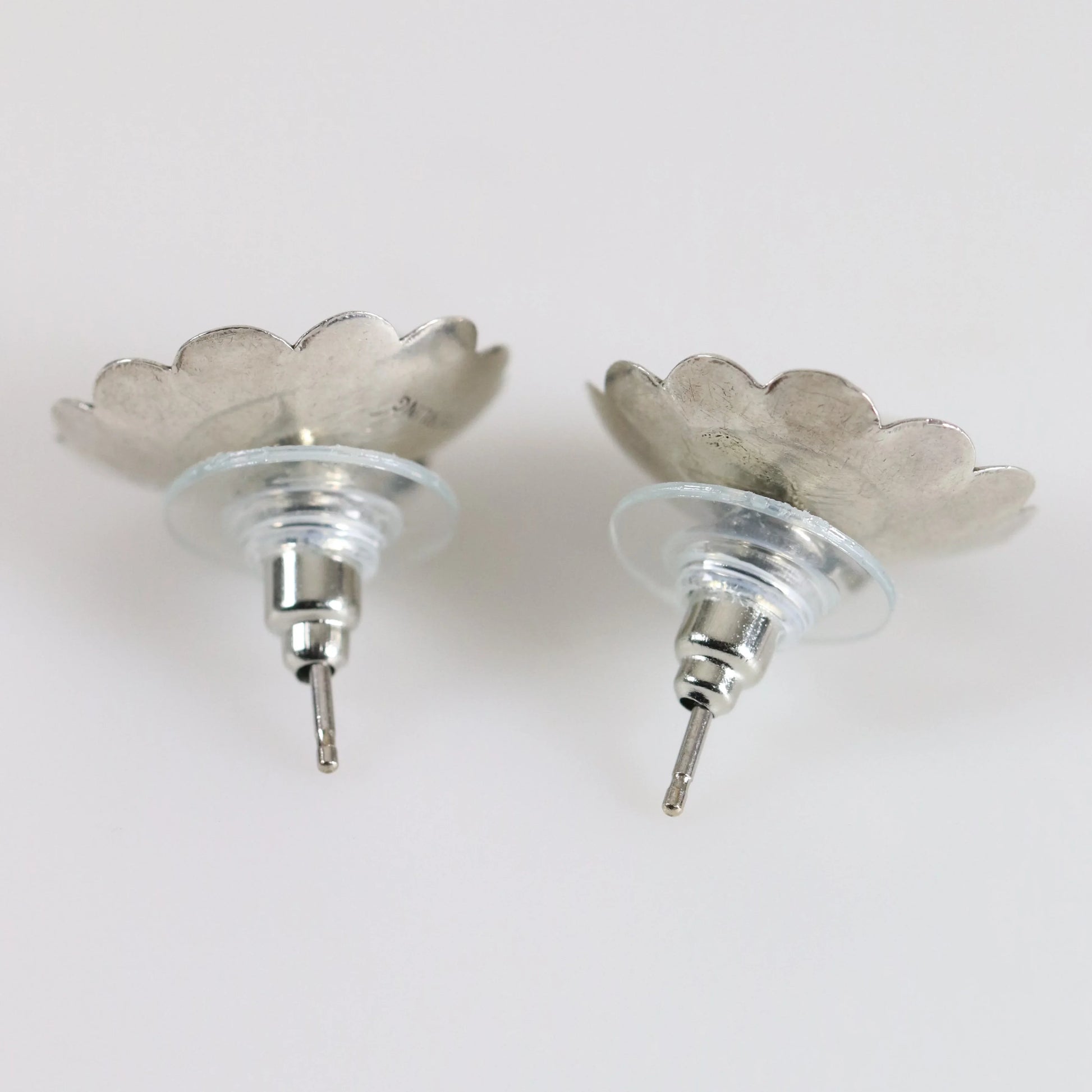 SOLD OUT: Georg Jensen La Paglia Heart and Shell Earrings | Vintage Sterling Silver | Mid-Century U.S.A. - Carmel Fine Silver Jewelry