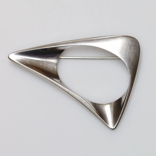 SOLD OUT: Georg Jensen Modernist Brooch 375 | Vintage Sterling Silver | Henning Koppel Pin - Carmel Fine Silver Jewelry