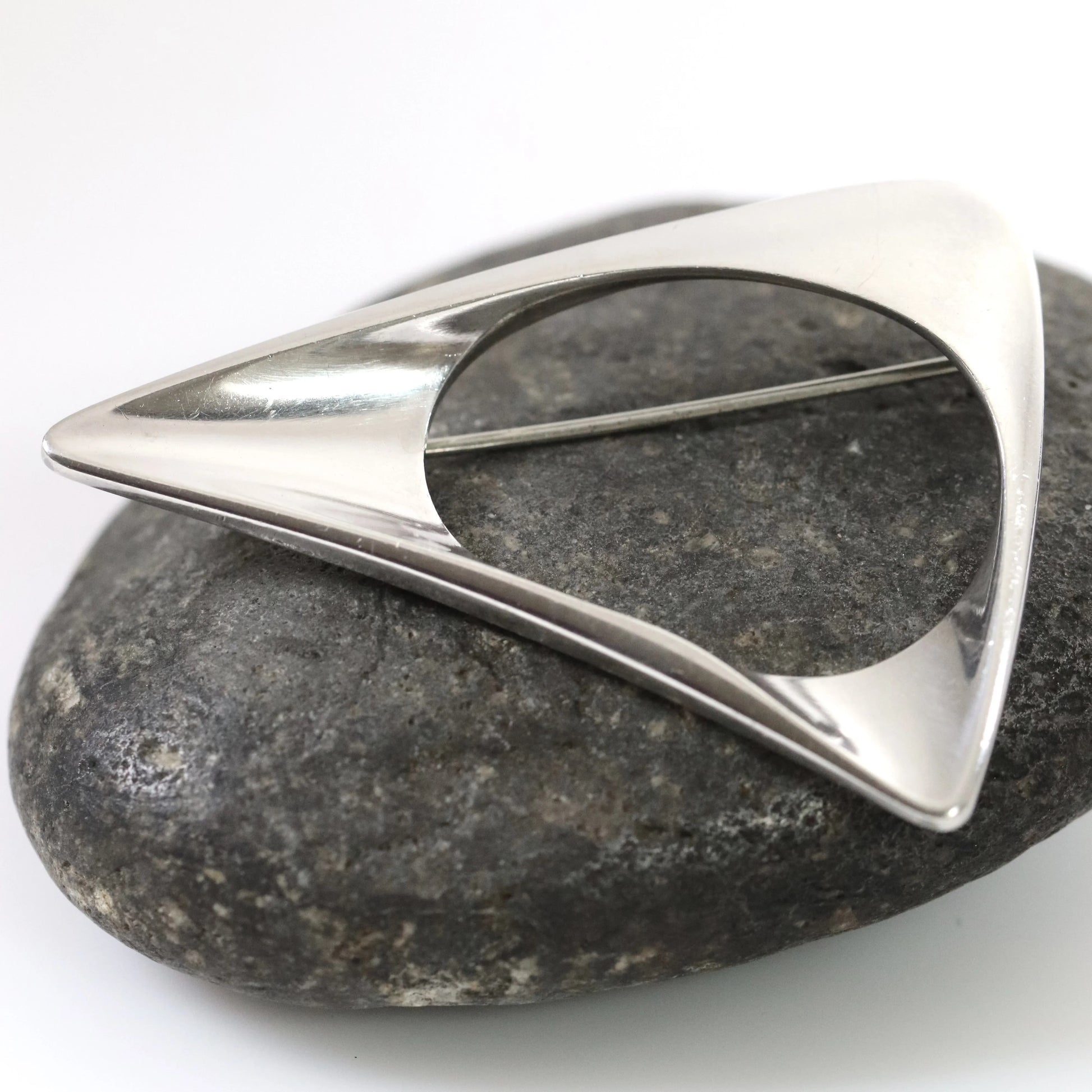 SOLD OUT: Georg Jensen Modernist Brooch 375 | Vintage Sterling Silver | Henning Koppel Pin - Carmel Fine Silver Jewelry