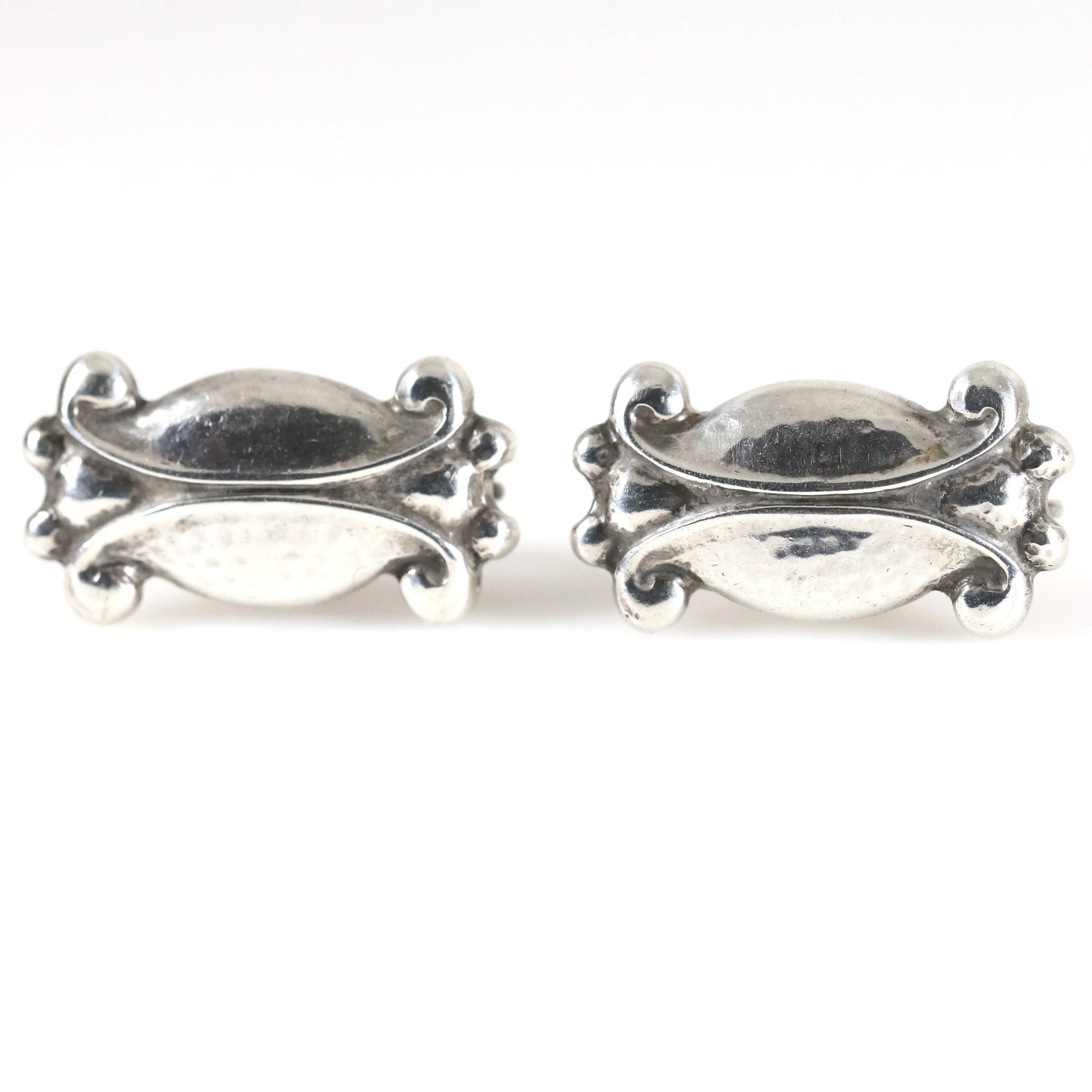 SOLD OUT: Georg Jensen Moonlight Blossom Earrings | Vintage Sterling Silver | Mid-Century USA - Carmel Fine Silver Jewelry