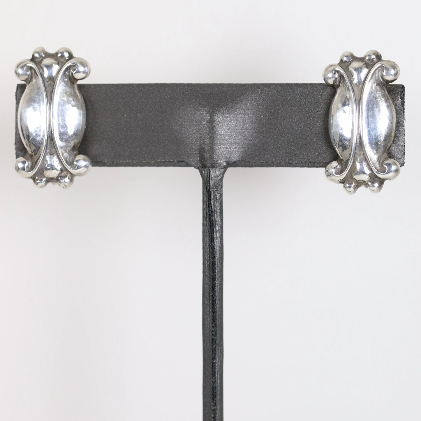 SOLD OUT: Georg Jensen Moonlight Blossom Earrings | Vintage Sterling Silver | Mid-Century USA - Carmel Fine Silver Jewelry