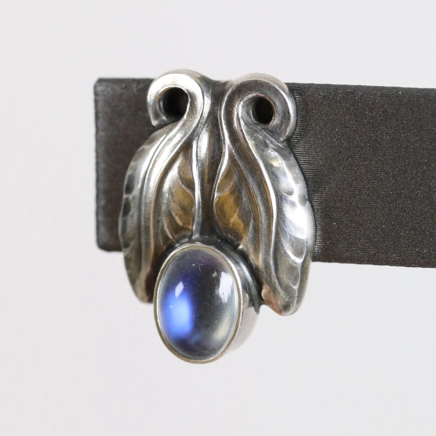SOLD OUT: Georg Jensen Moonstone Earrings 108 | Vintage Sterling Silver | Art Nouveau Denmark - Carmel Fine Silver Jewelry