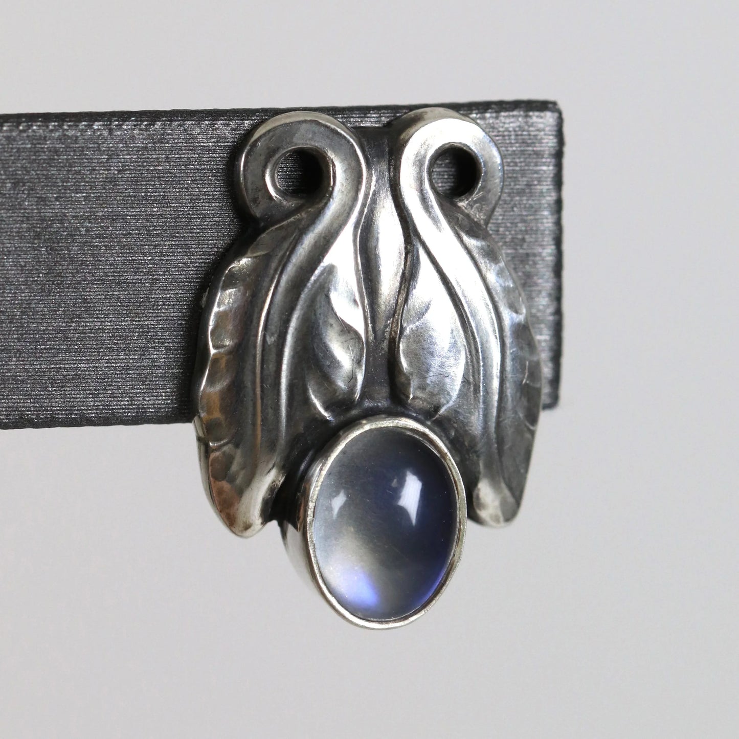 SOLD OUT: Georg Jensen Moonstone Earrings 108 | Vintage Sterling Silver | Art Nouveau Denmark - Carmel Fine Silver Jewelry