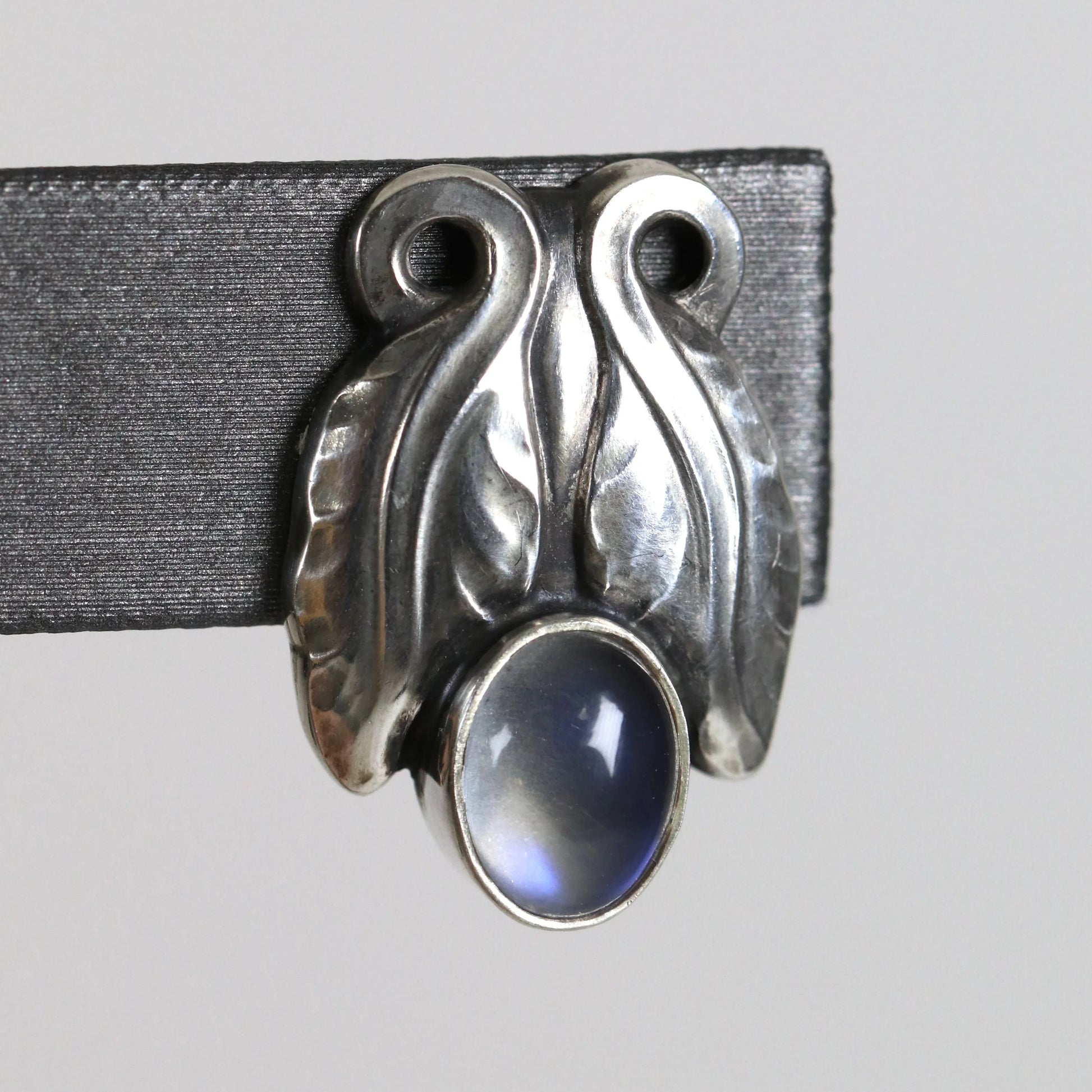 SOLD OUT: Georg Jensen Moonstone Earrings 108 | Vintage Sterling Silver | Art Nouveau Denmark - Carmel Fine Silver Jewelry