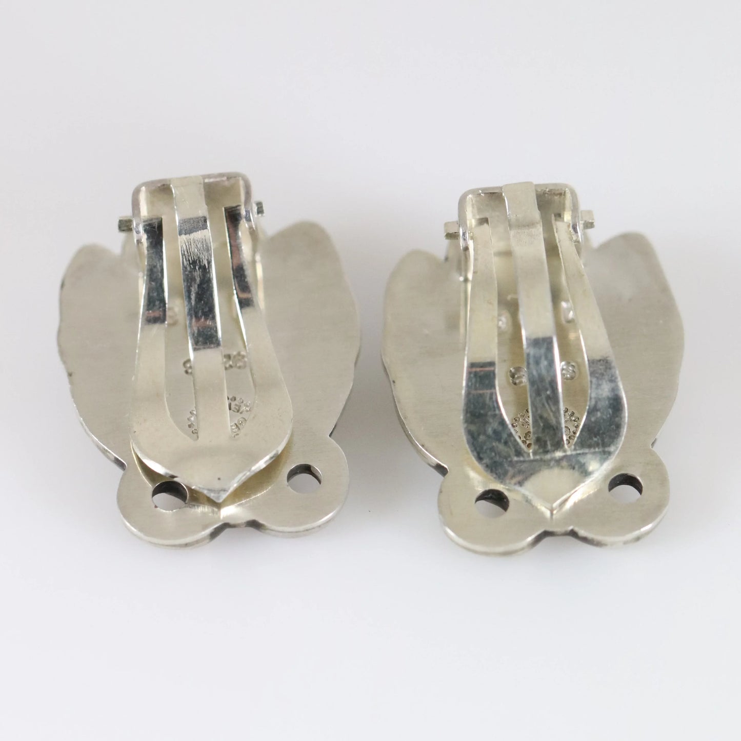 SOLD OUT: Georg Jensen Moonstone Earrings 108 | Vintage Sterling Silver | Art Nouveau Denmark - Carmel Fine Silver Jewelry