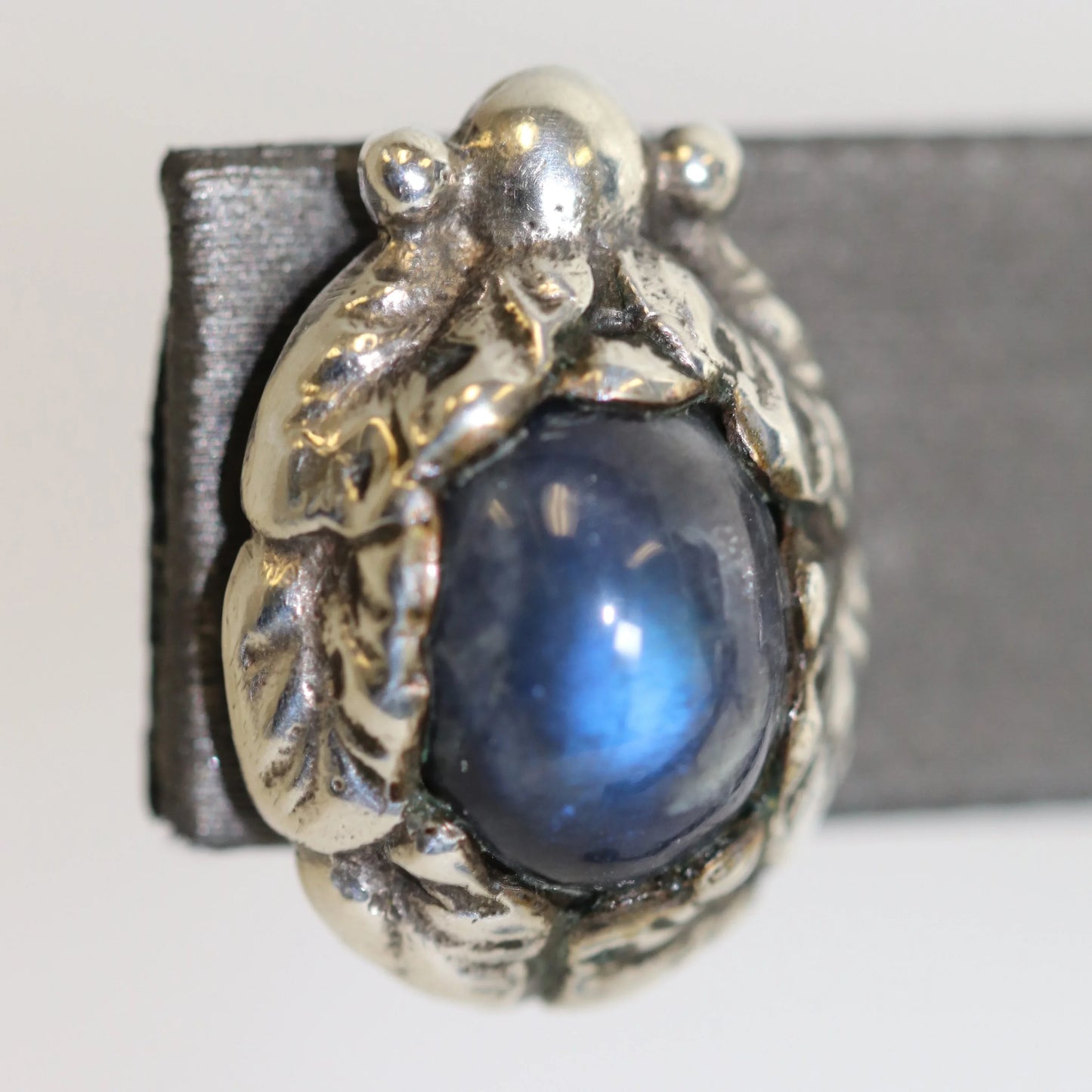 SOLD OUT: GEORG JENSEN USA INC LABRADORITE EARRINGS - Carmel Fine Silver Jewelry