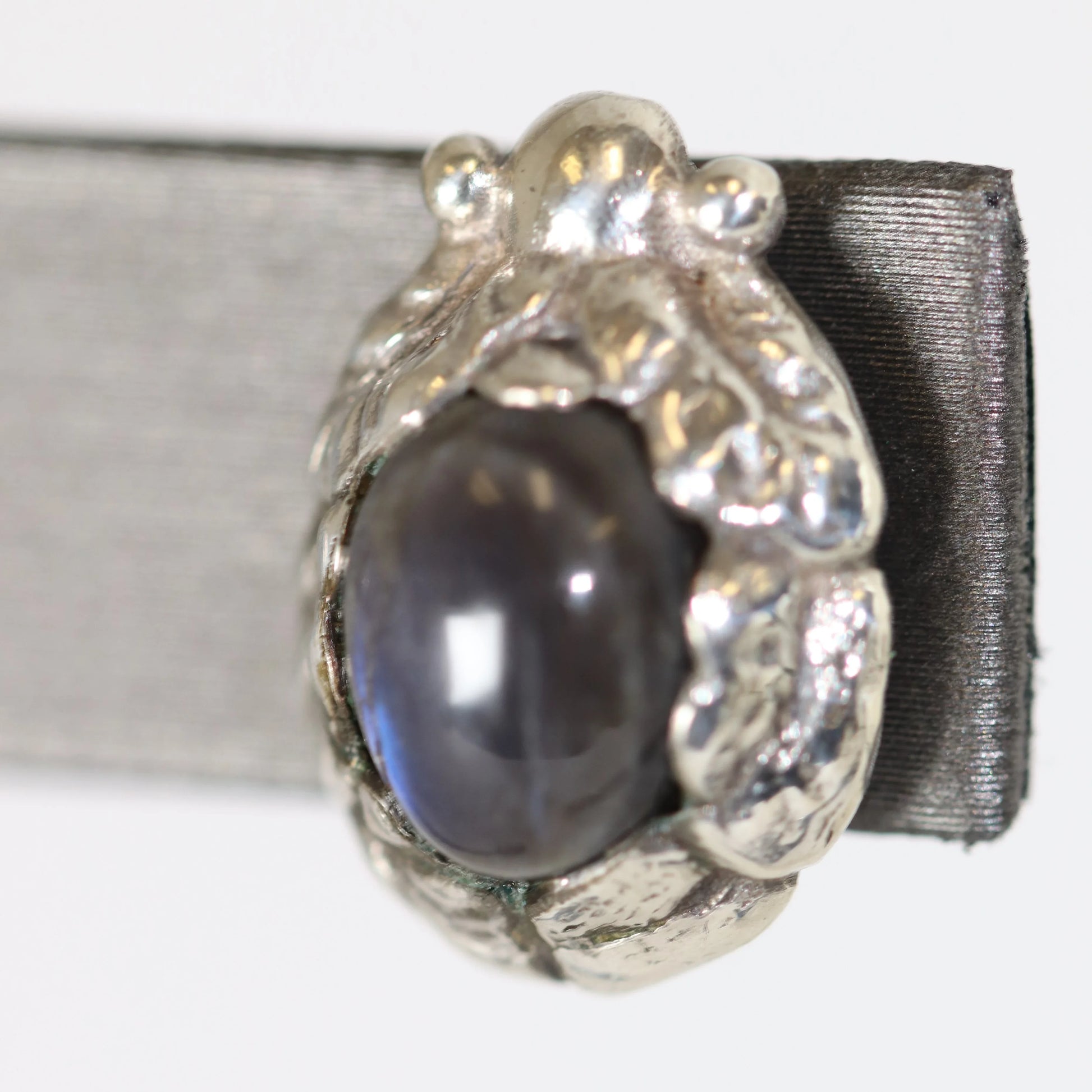 SOLD OUT: GEORG JENSEN USA INC LABRADORITE EARRINGS - Carmel Fine Silver Jewelry