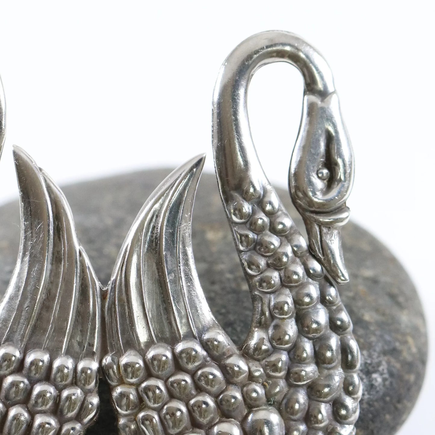 SOLD OUT: Los Castillo Taxco Brooch | Vintage Sterling Silver | Swan Mid Century Mexico Pin - Carmel Fine Silver Jewelry