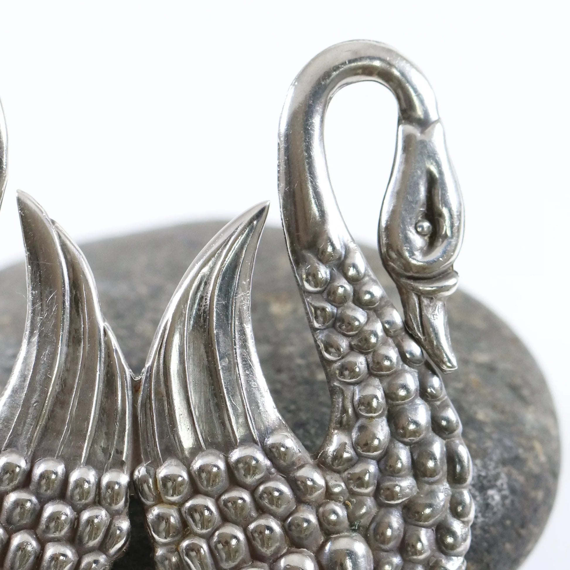 SOLD OUT: Los Castillo Taxco Brooch | Vintage Sterling Silver | Swan Mid Century Mexico Pin - Carmel Fine Silver Jewelry