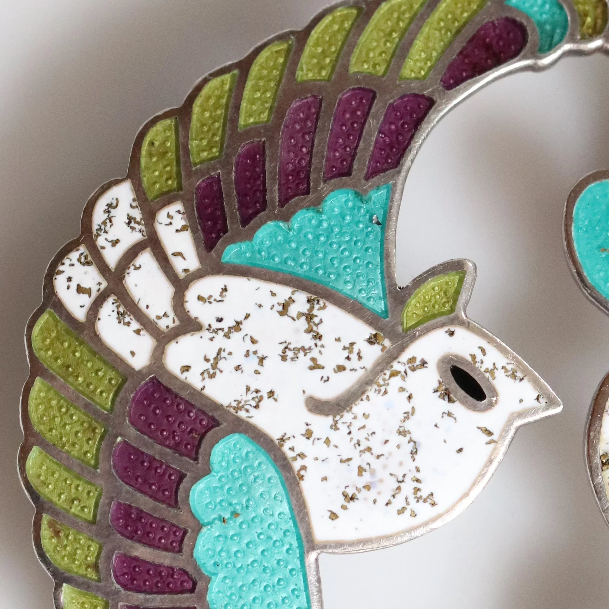 SOLD OUT: Margot de Taxco Enamel Bird Brooch | Vintage Sterling Silver | Taxco Mid-Century Pin - Carmel Fine Silver Jewelry