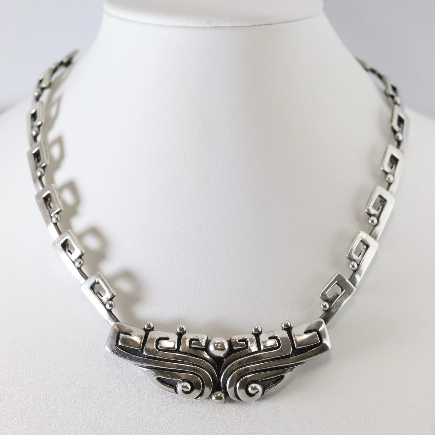 SOLD OUT: MARGOT DE TAXCO ORNATE NECKLACE 5243 - Carmel Fine Silver Jewelry