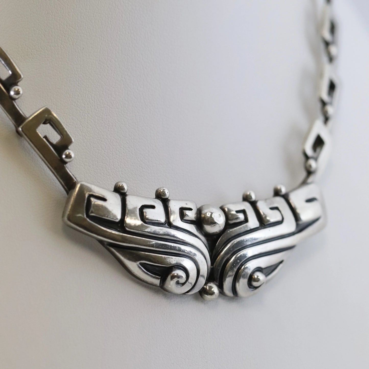 SOLD OUT: MARGOT DE TAXCO ORNATE NECKLACE 5243 - Carmel Fine Silver Jewelry