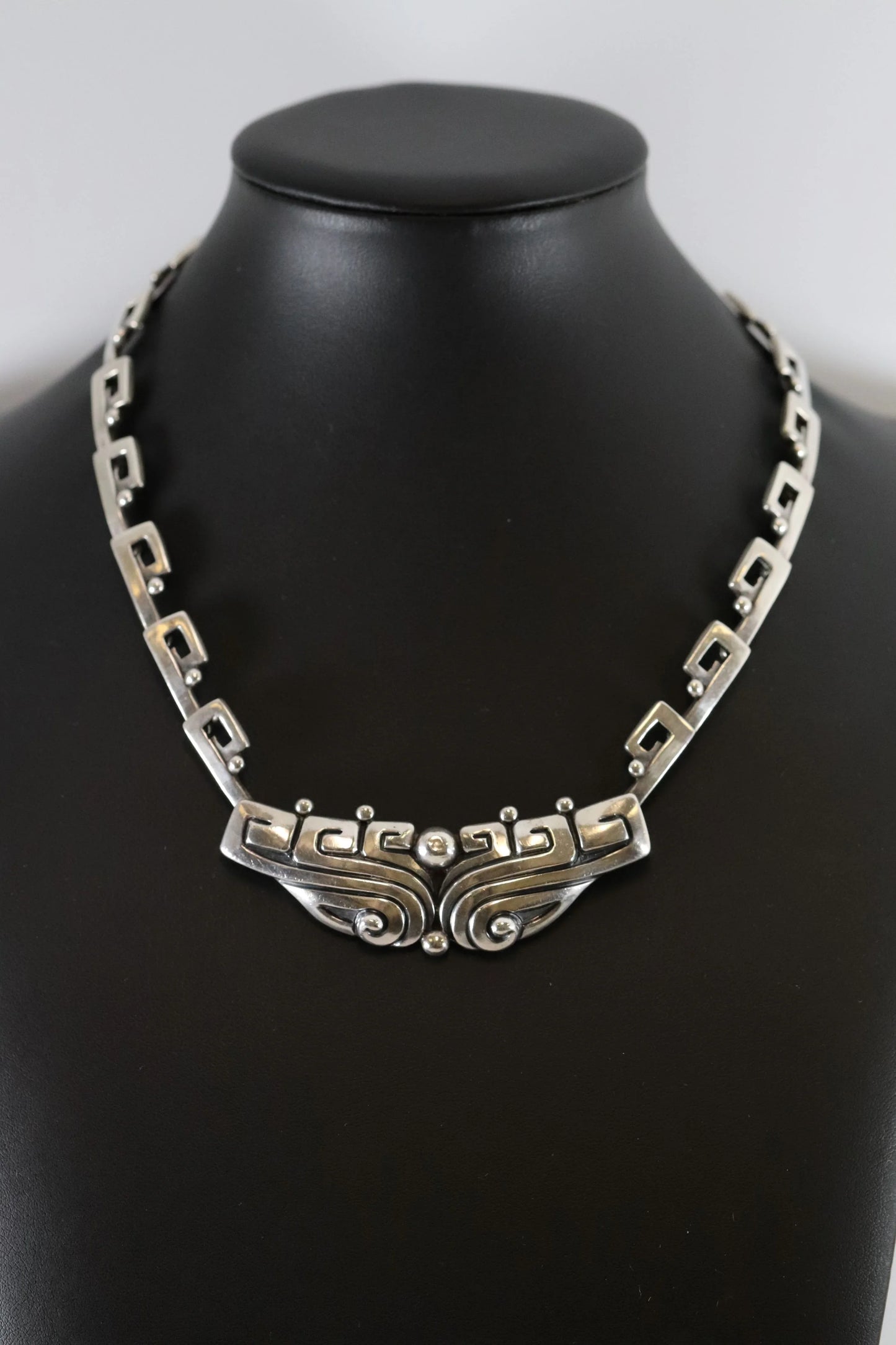 SOLD OUT: MARGOT DE TAXCO ORNATE NECKLACE 5243 - Carmel Fine Silver Jewelry
