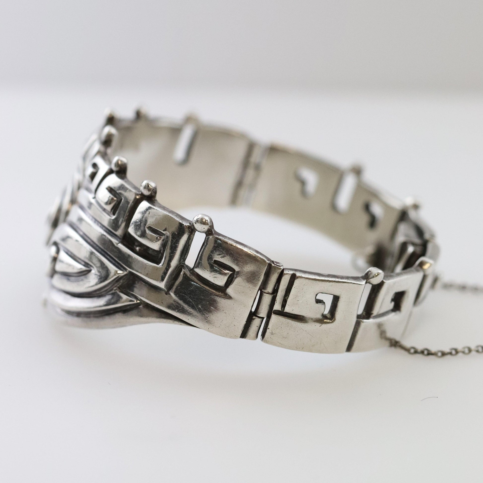 SOLD OUT: MARGOT DE TAXCO SILVER HINGED BRACELET 5243 - Carmel FSJ