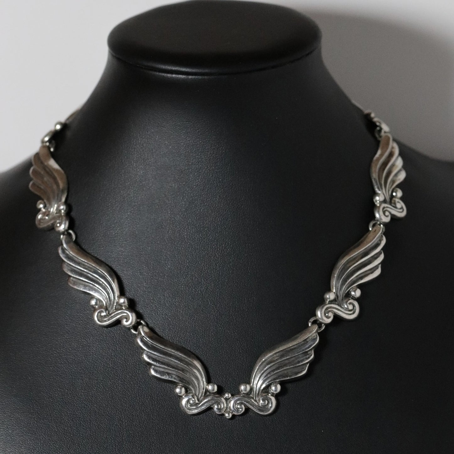 SOLD OUT: Margot de Taxco Winged Collar Necklace - Carmel Fine Silver Jewelry