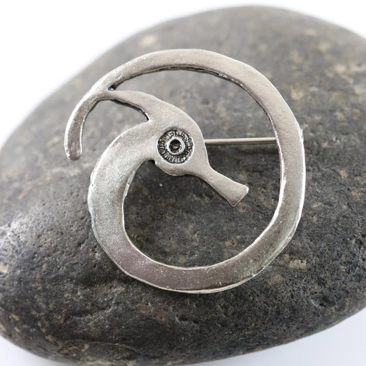 SOLD OUT: Peggy Yunque Seahorse Bird Pin | Vintage Silver | Artisan New York City 1995 - Carmel FSJ