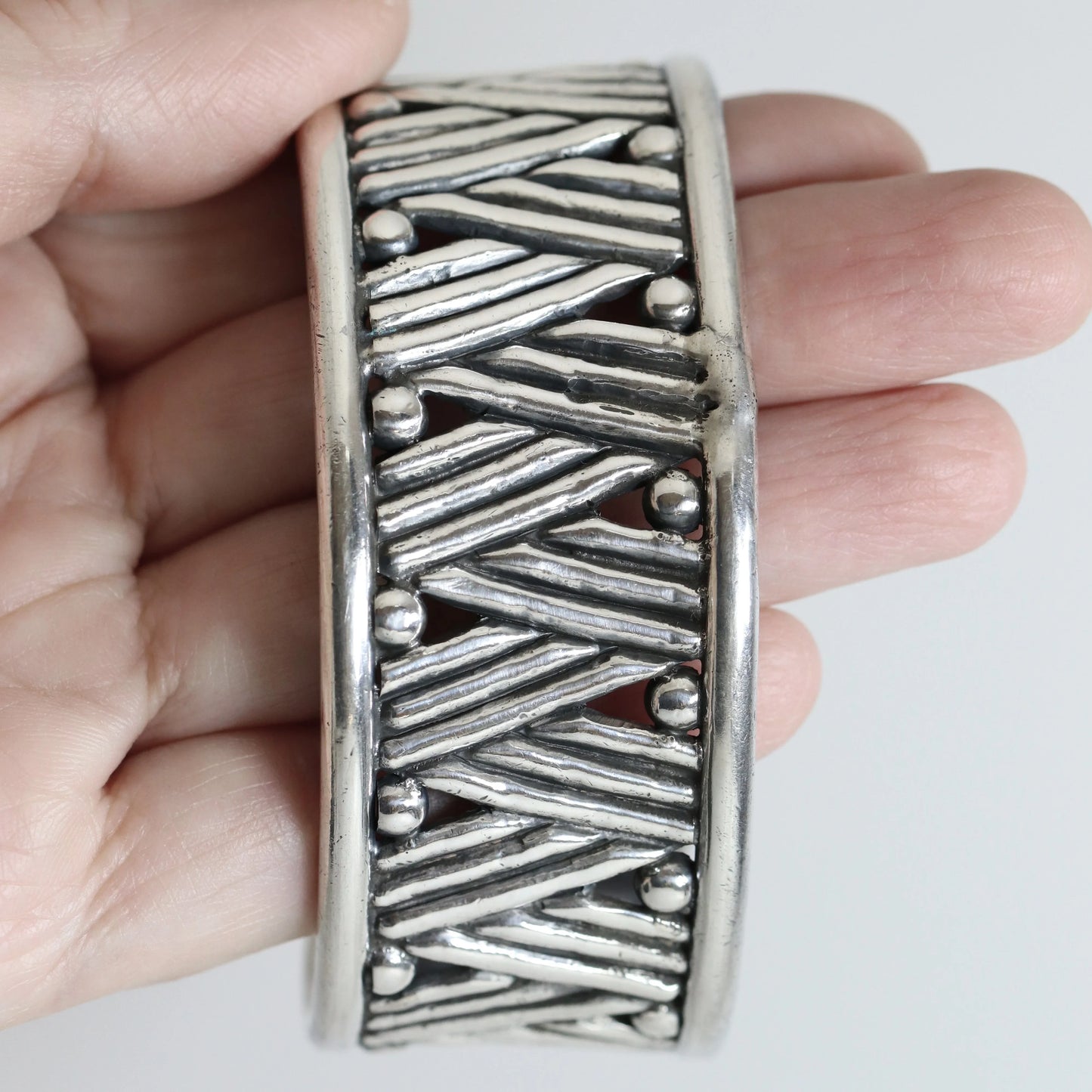 SOLD OUT: Rare William Spratling 980 Silver Cuff | Vintage Sterling Silver | First Design Period Bracelet - Carmel Fine Silver Jewelry