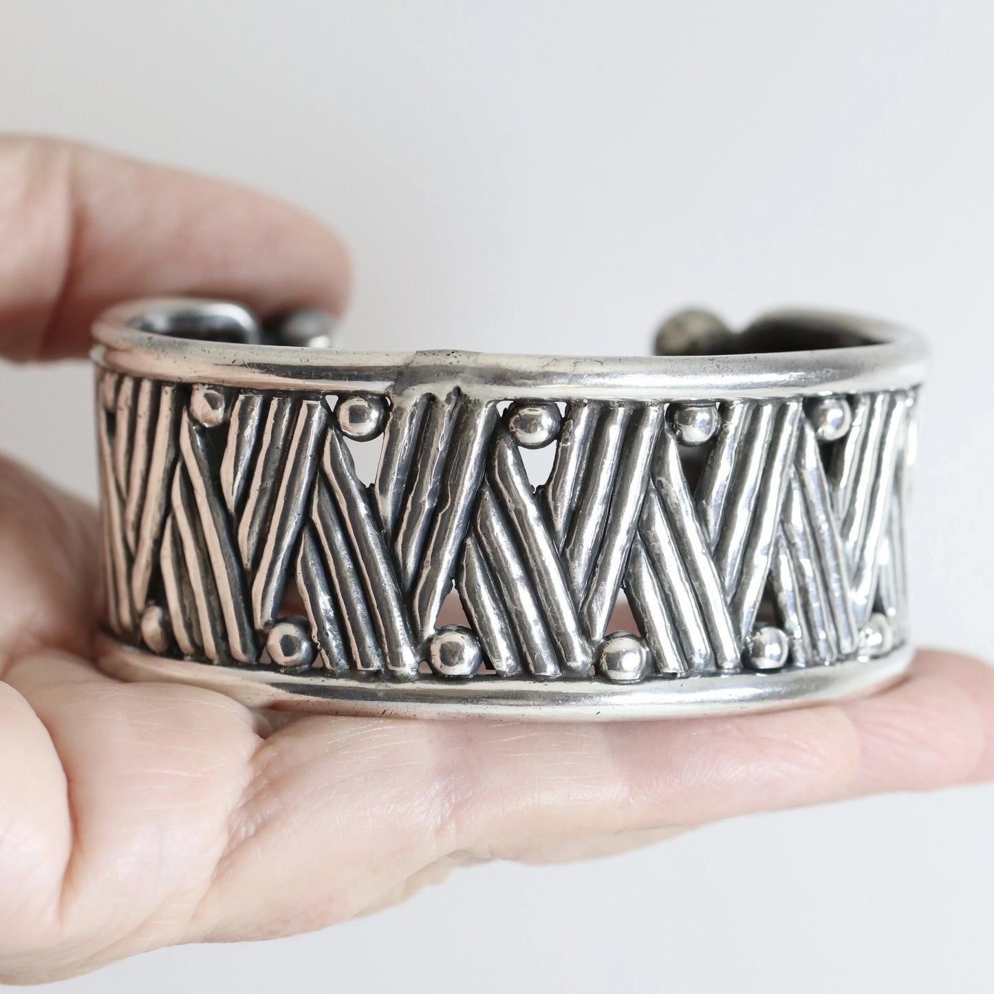 SOLD OUT: Rare William Spratling 980 Silver Cuff | Vintage Sterling Silver | First Design Period Bracelet - Carmel Fine Silver Jewelry