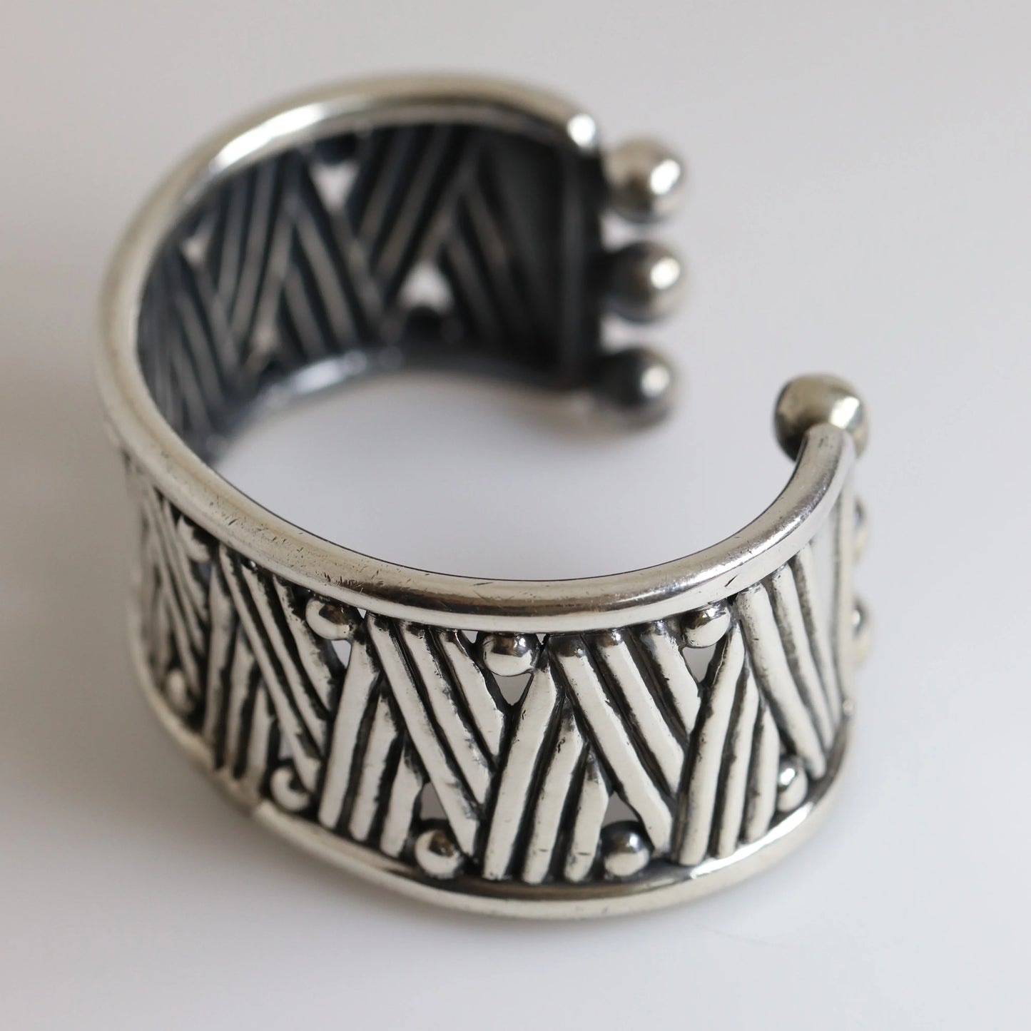 SOLD OUT: Rare William Spratling 980 Silver Cuff | Vintage Sterling Silver | First Design Period Bracelet - Carmel Fine Silver Jewelry
