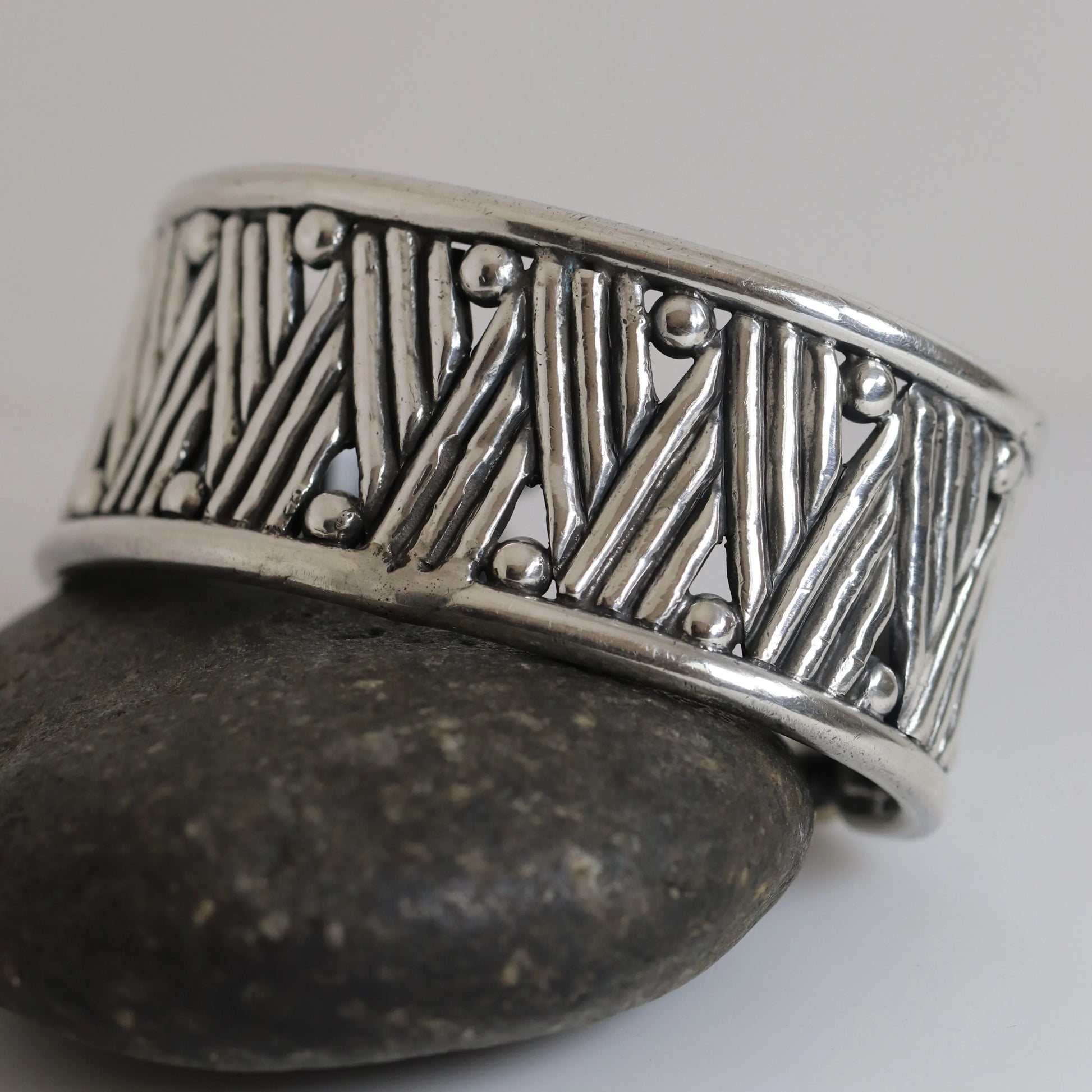 SOLD OUT: Rare William Spratling 980 Silver Cuff | Vintage Sterling Silver | First Design Period Bracelet - Carmel Fine Silver Jewelry