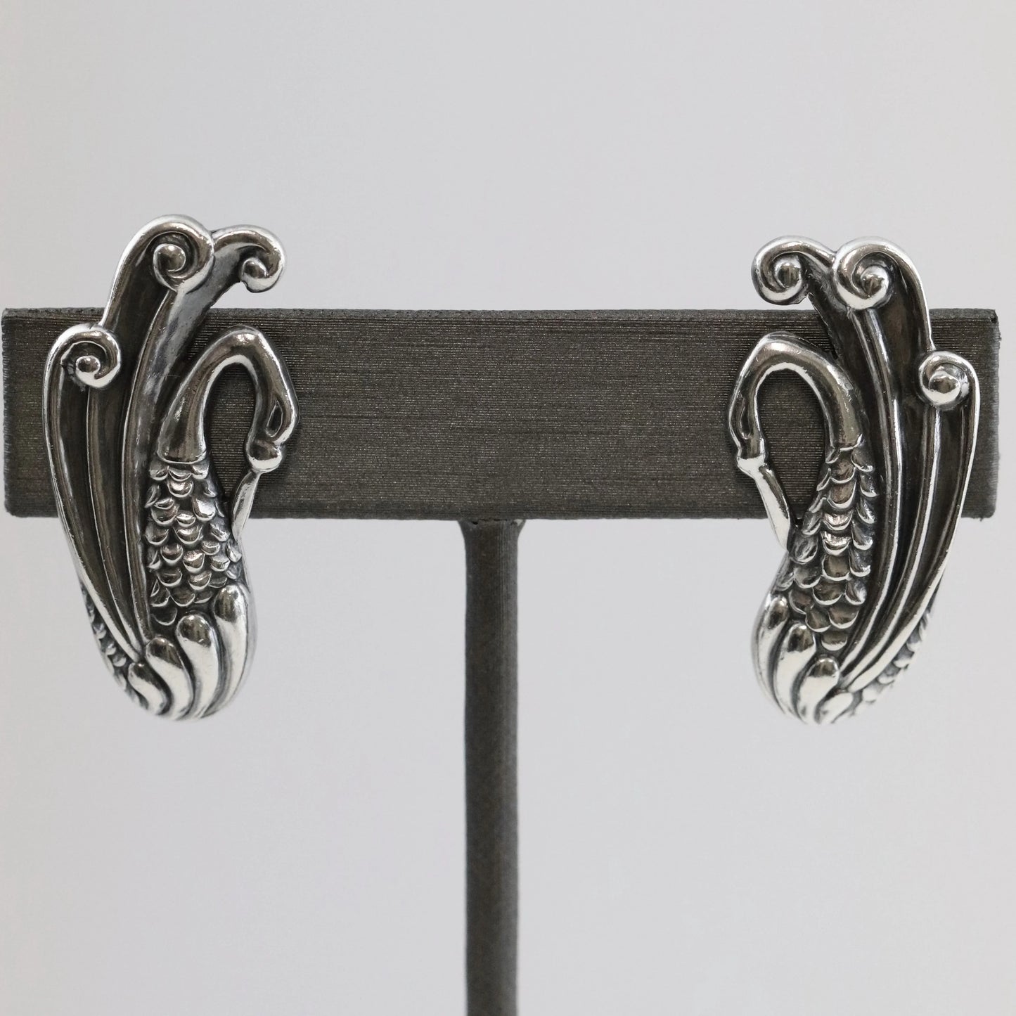 SOLD OUT: SWAN MARGOT DE TAXCO EARRINGS - Carmel Fine Silver Jewelry