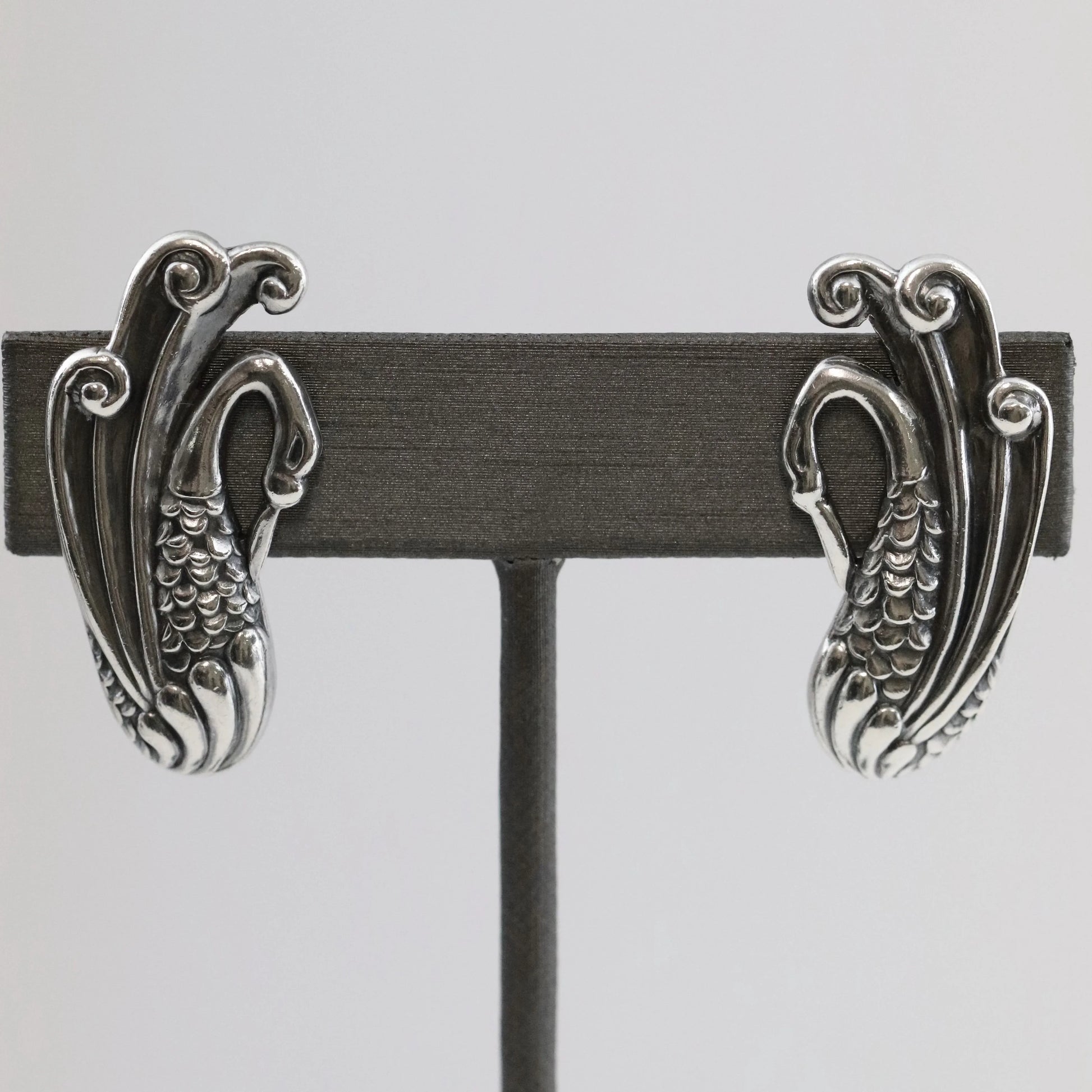 SOLD OUT: SWAN MARGOT DE TAXCO EARRINGS - Carmel Fine Silver Jewelry