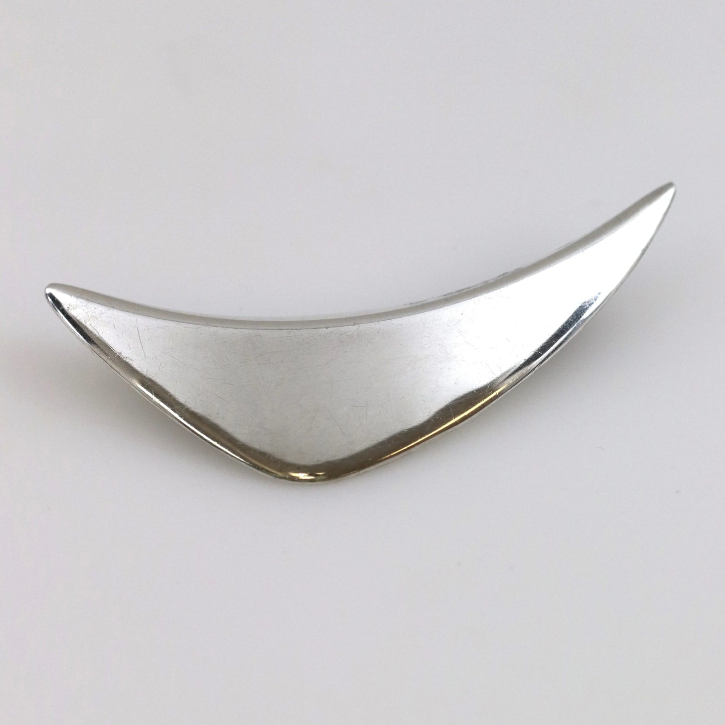 SOLD OUT: Vintage Aarre & Krogh Danish Jewelry | Abstract Swoosh Brooch - Carmel Fine Silver Jewelry