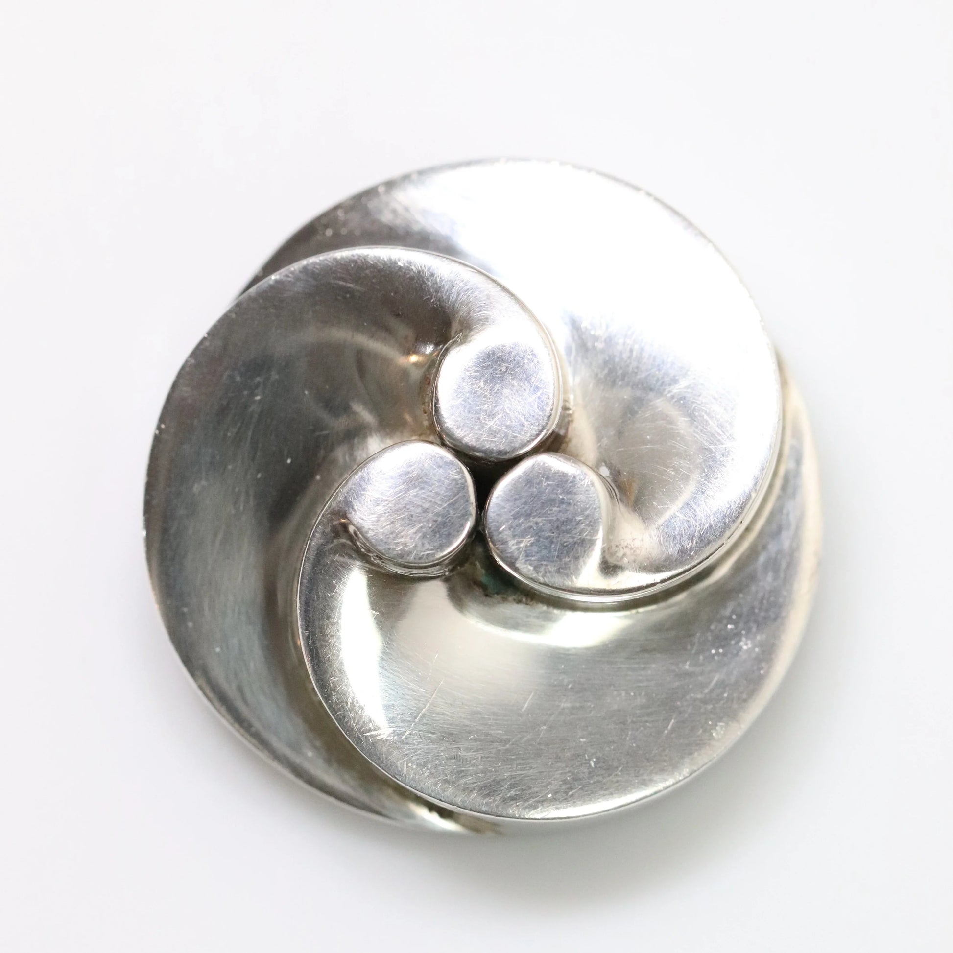SOLD OUT: Vintage Anthony Pineda Taxco Silver Mexican Jewelry | Mid-Century Modernist Brooch - Carmel Fine Silver Jewelry