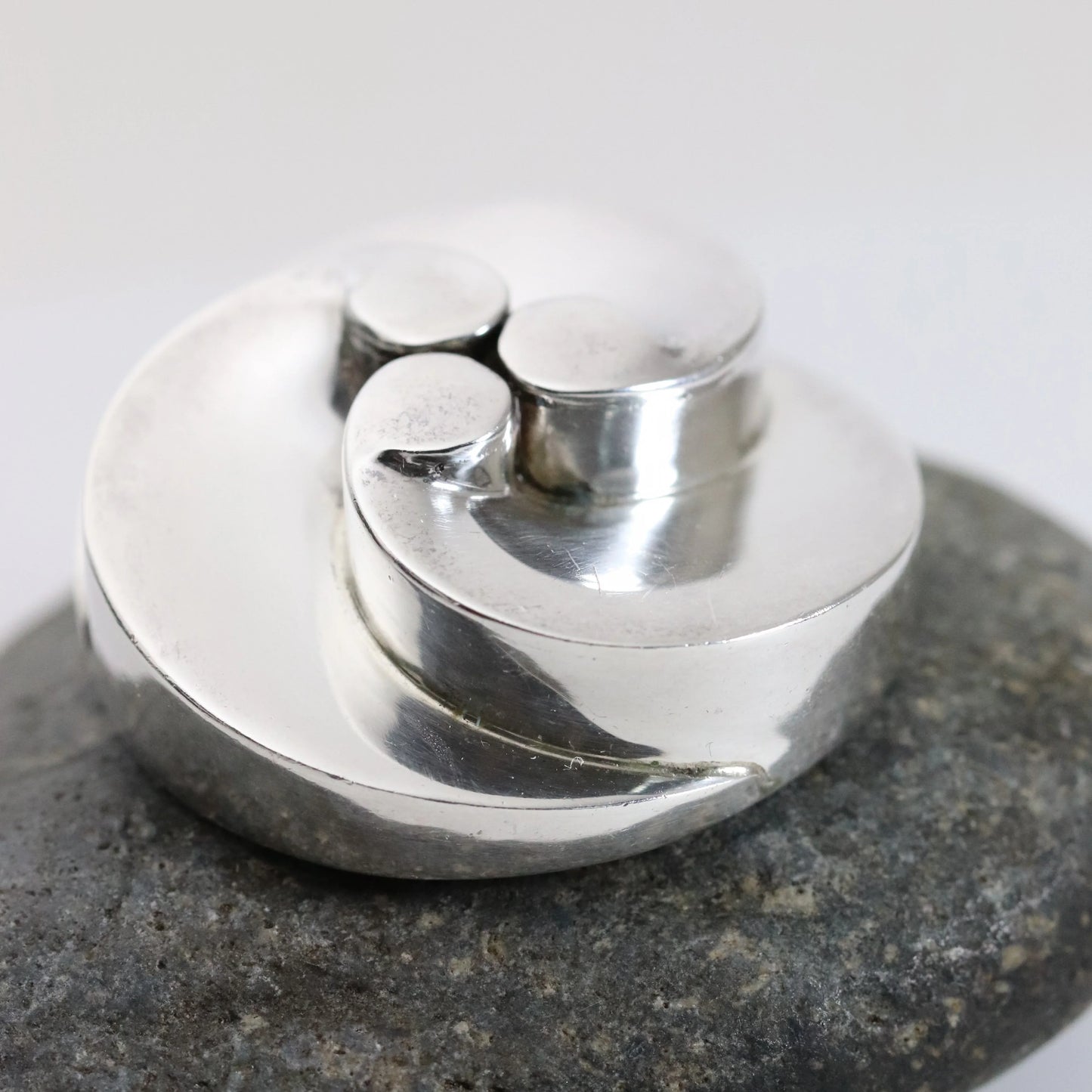 SOLD OUT: Vintage Anthony Pineda Taxco Silver Mexican Jewelry | Mid-Century Modernist Brooch - Carmel Fine Silver Jewelry