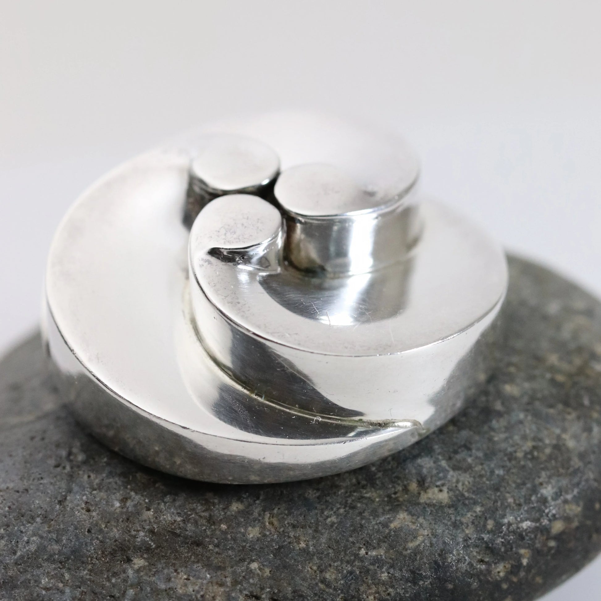 SOLD OUT: Vintage Anthony Pineda Taxco Silver Mexican Jewelry | Mid-Century Modernist Brooch - Carmel Fine Silver Jewelry