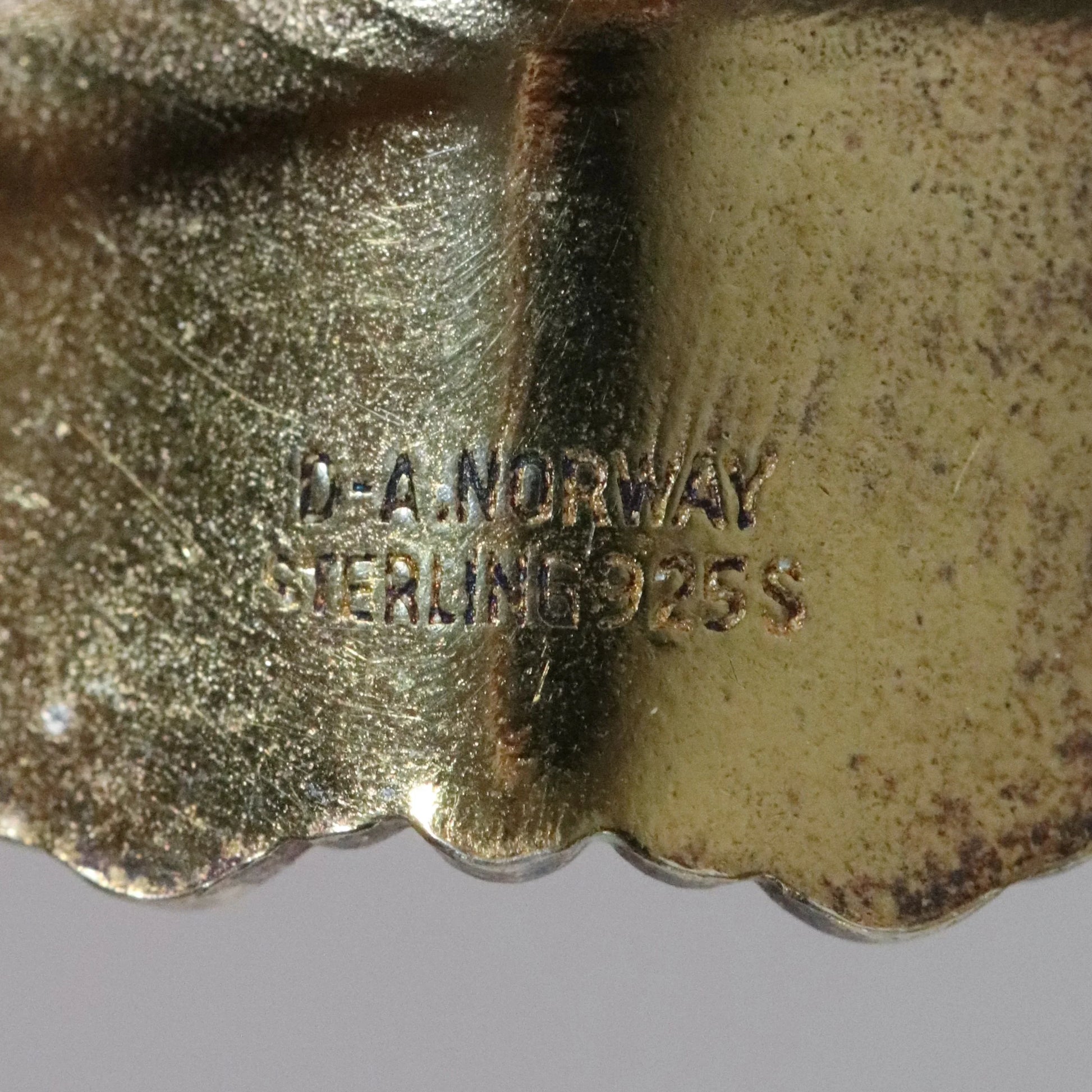 SOLD OUT: Vintage David Andersen Jewelry | Petite White Guilloche Enamel Butterfly Brooch Norway - Carmel Fine Silver Jewelry