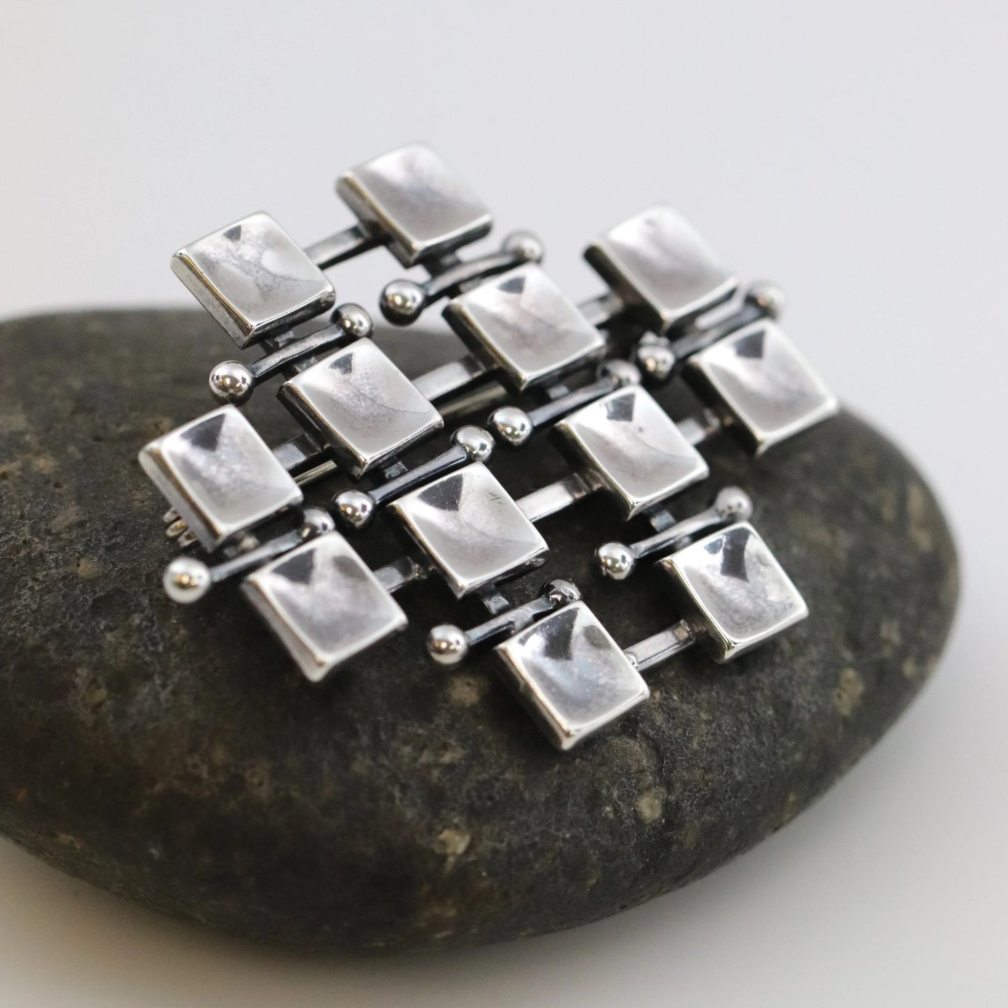 SOLD OUT: Vintage David Andersen Jewelry | Uni David-Andersen Modernist Brooch - Carmel Fine Silver Jewelry