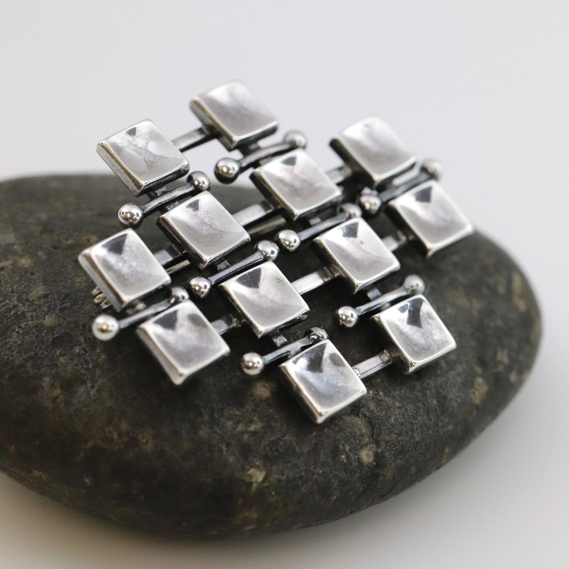 SOLD OUT: Vintage David Andersen Jewelry | Uni David-Andersen Modernist Brooch - Carmel Fine Silver Jewelry