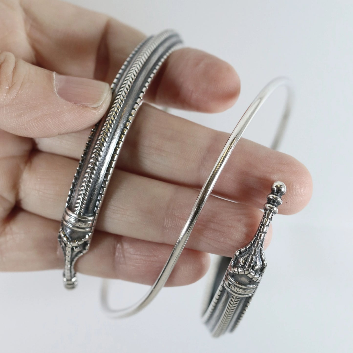 SOLD OUT: Vintage David Andersen Jewelry | Viking Saga Dragon Wrap Bracelet Norway - Carmel Fine Silver Jewelry