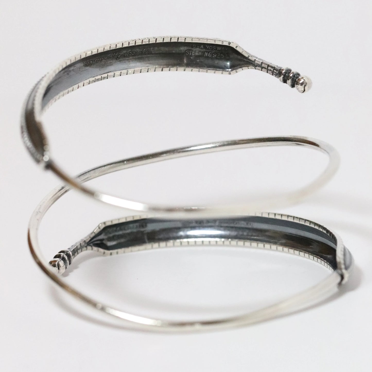 SOLD OUT: Vintage David Andersen Jewelry | Viking Saga Dragon Wrap Bracelet Norway - Carmel Fine Silver Jewelry