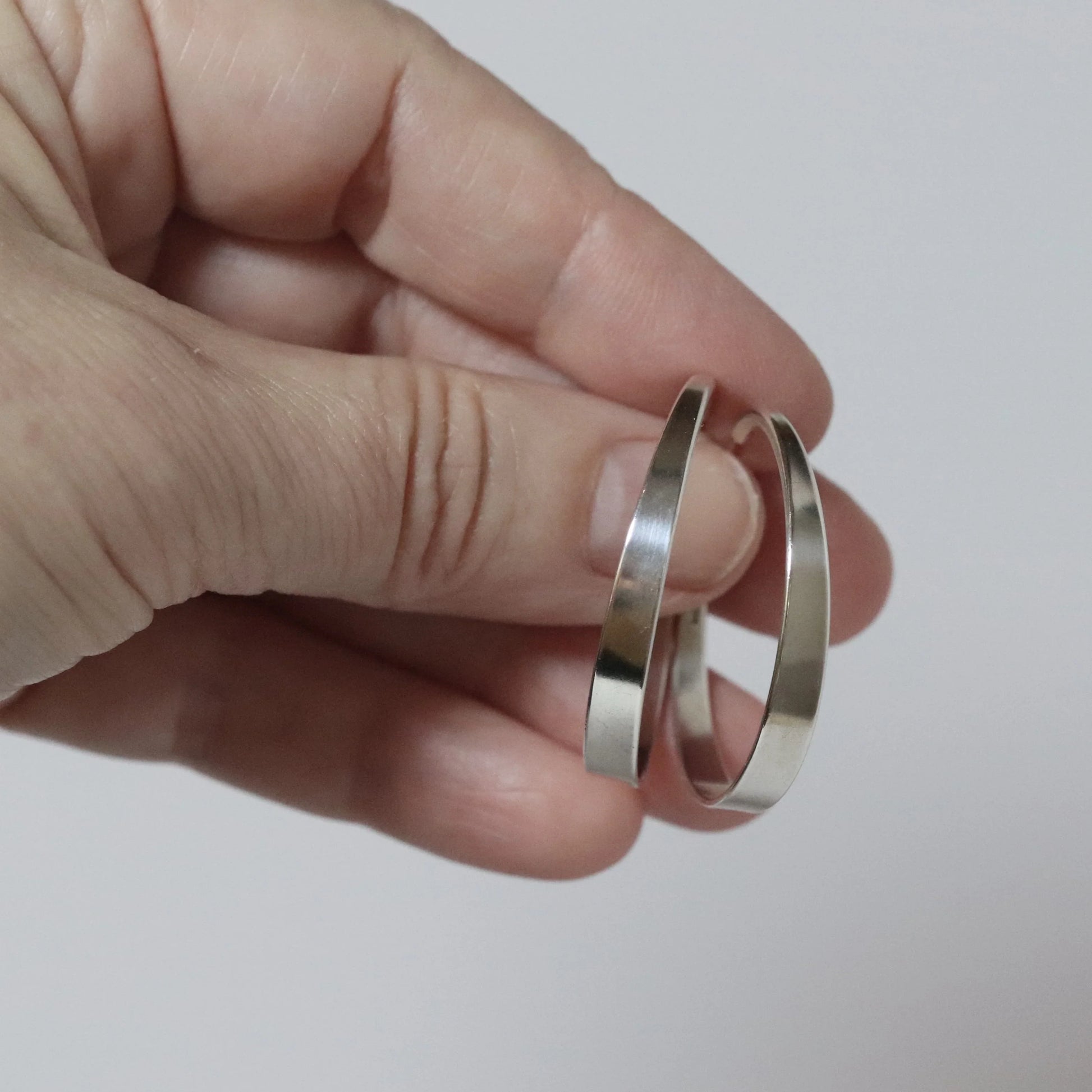 SOLD OUT: Vintage Ed Levin Jewelry | Sterling Silver Hoop Earrings 14K Wires USA - Carmel Fine Silver Jewelry