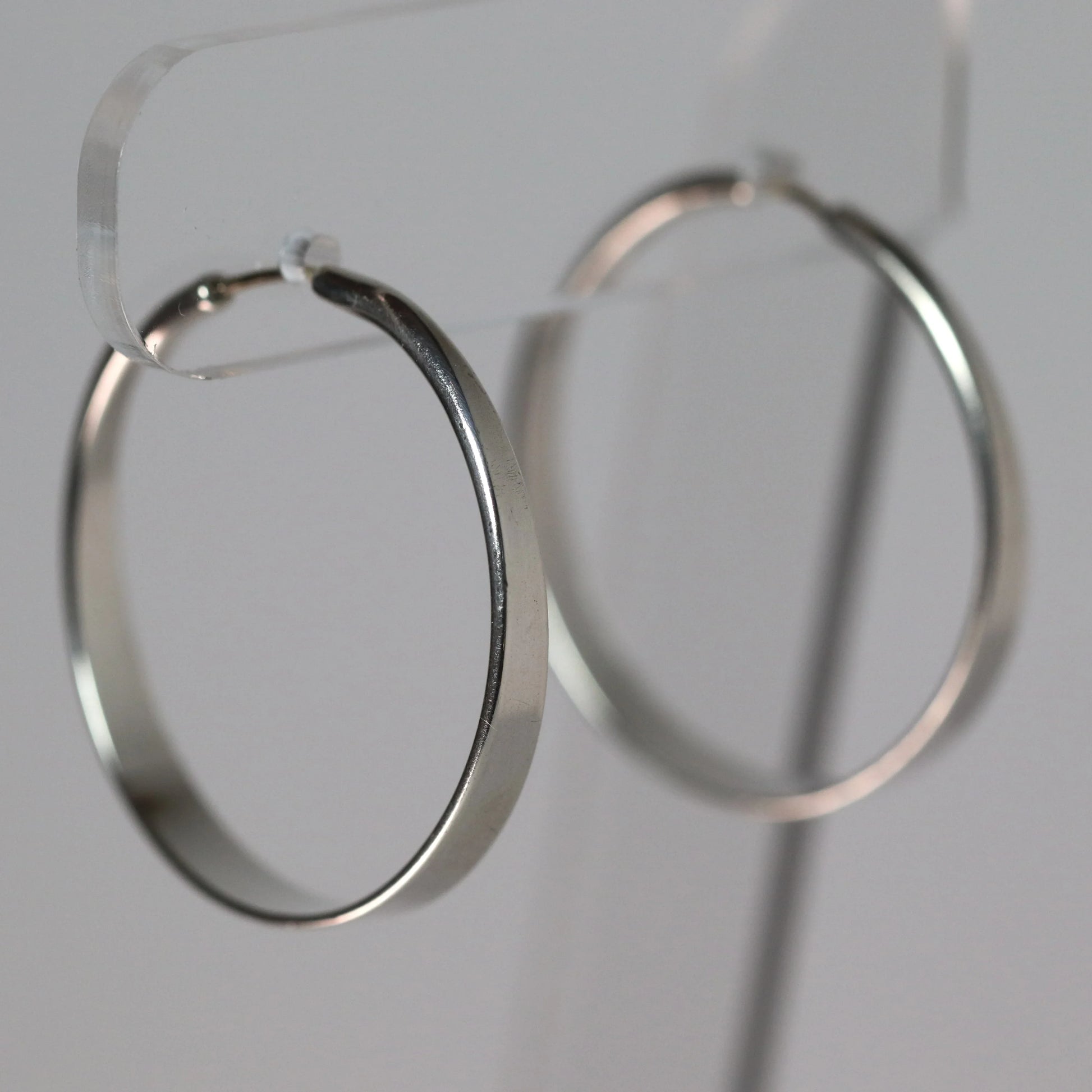 SOLD OUT: Vintage Ed Levin Jewelry | Sterling Silver Hoop Earrings 14K Wires USA - Carmel Fine Silver Jewelry
