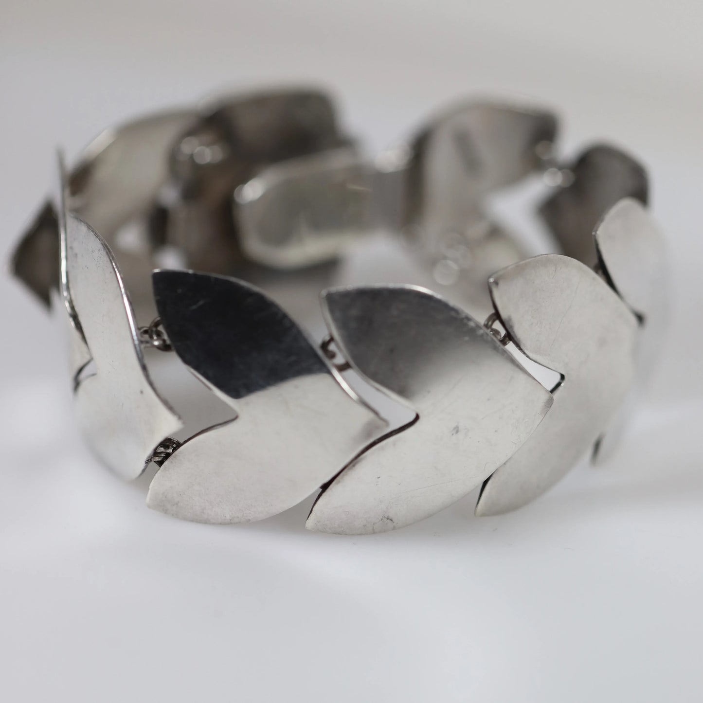 SOLD OUT: Vintage Fred Davis Taxco Silver Mexican Jewelry | Handcrafted Amethyst Link Bracelet - Carmel Fine Silver Jewelry